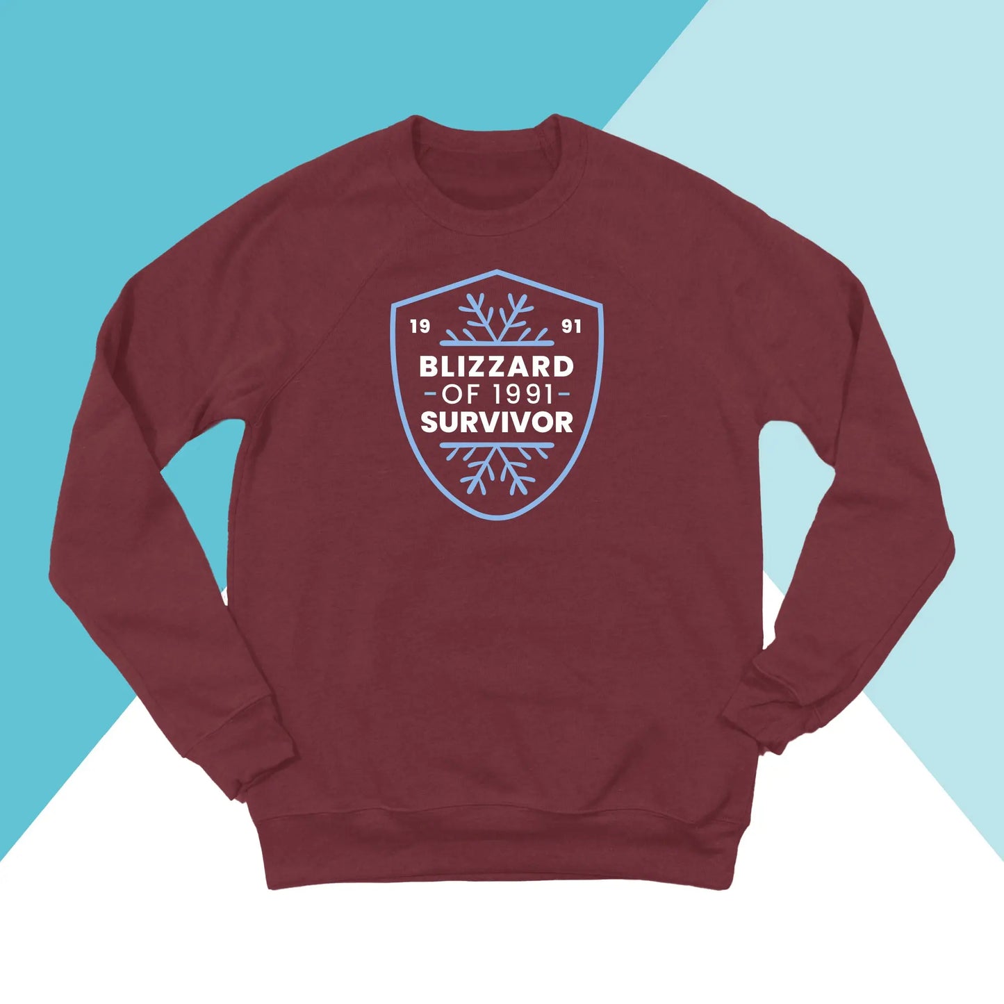 Blizzard of 1991 Survivor Unisex Crewneck Sweatshirt North Owl Apparel