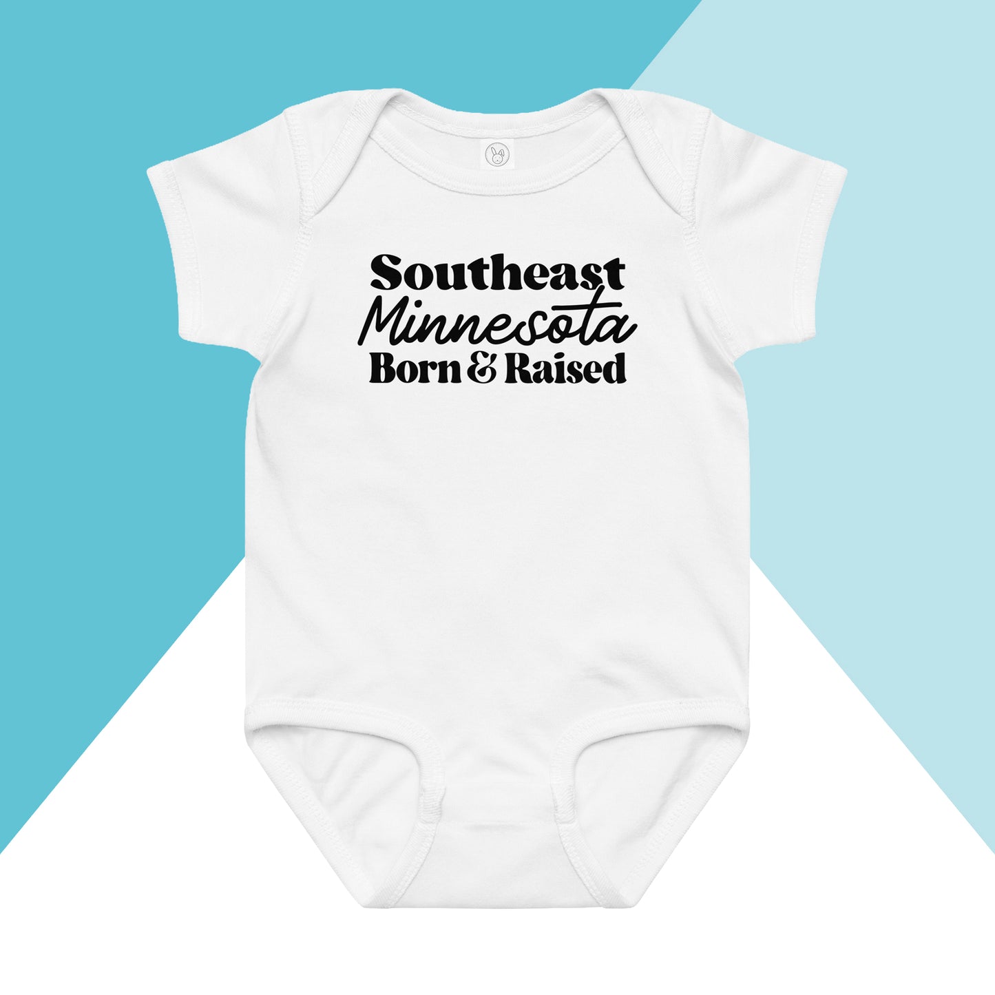 Southeast Minnesota Born & Raised Baby Bodysuit North Owl Apparel