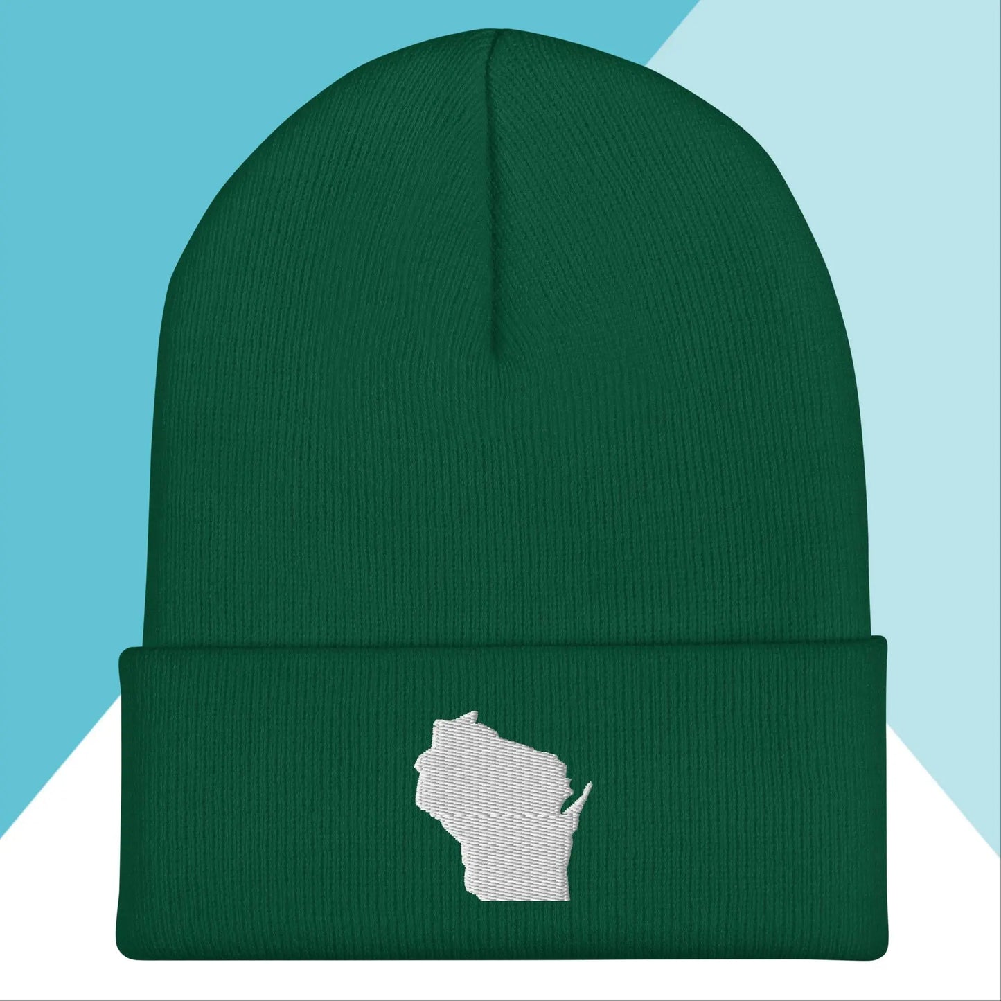 Wisconsin State Shape Cuffed Beanie North Owl Apparel
