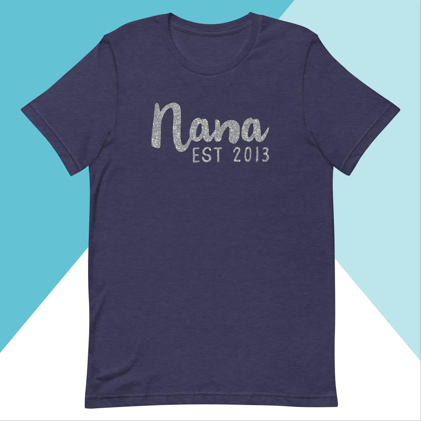 Nana Est Glitter Sparkle Customizable Unisex Shirt North Owl Apparel
