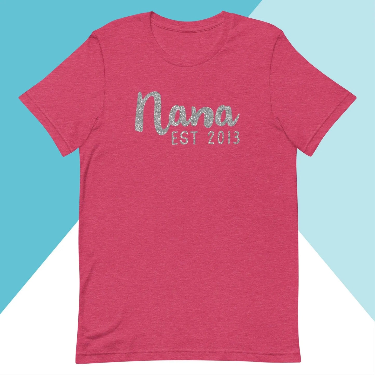 Nana Est Glitter Sparkle Customizable Unisex Shirt North Owl Apparel