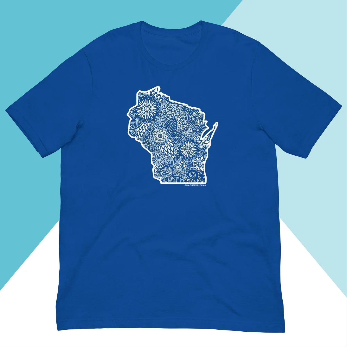 Wisconsin Floral Mandala Unisex Shirt North Owl Apparel