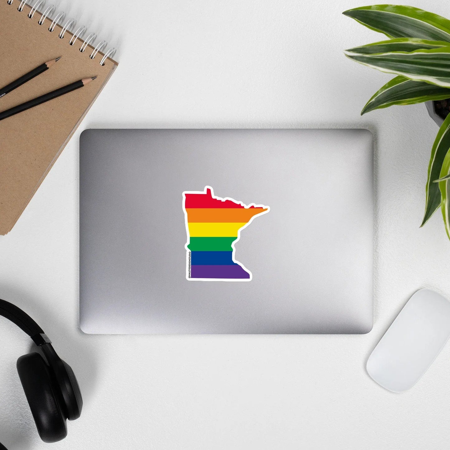 Minnesota Pride Rainbow LGBTQIA+ Vinyl Sticker North Owl Apparel