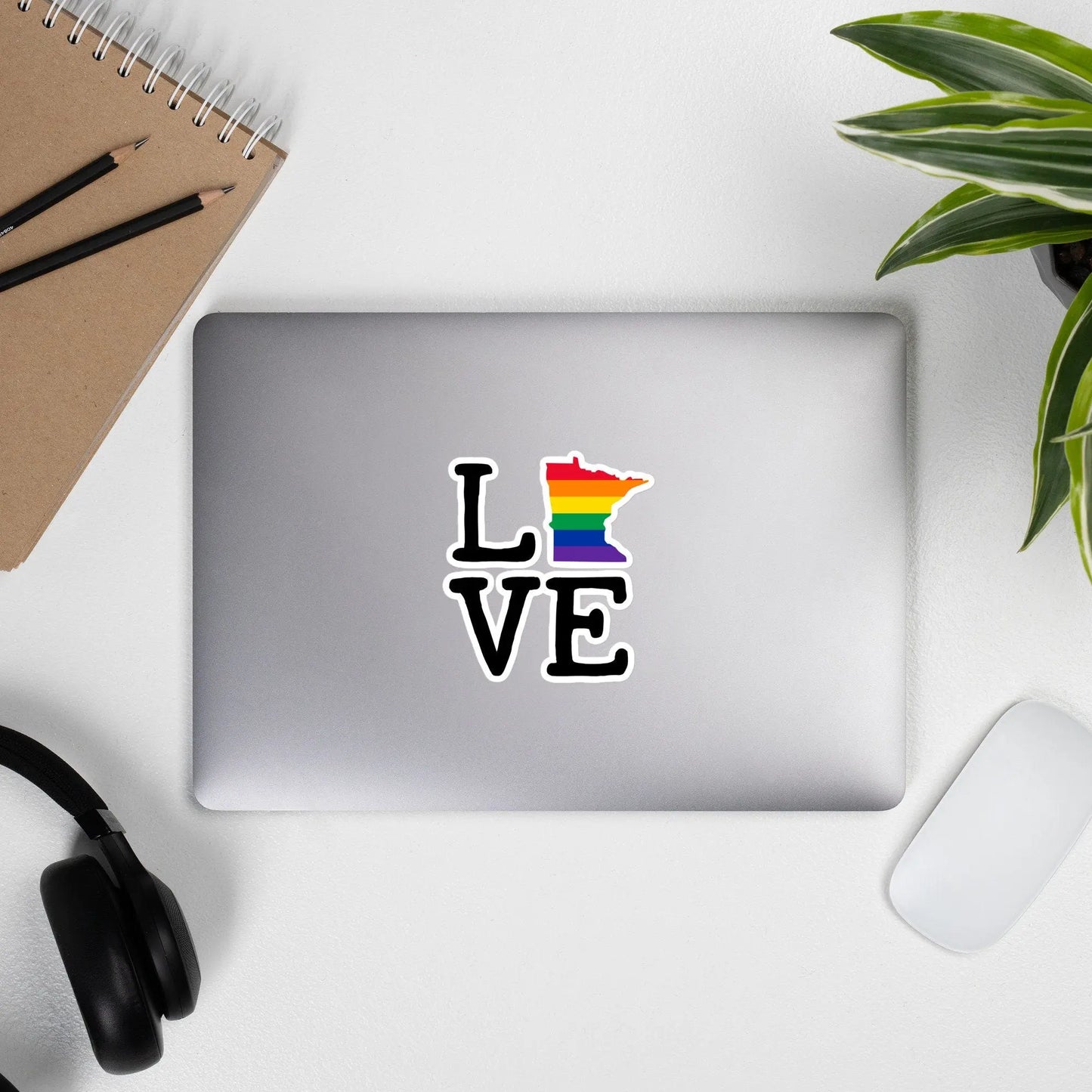 Minnesota Love Pride Rainbow Vinyl Sticker North Owl Apparel