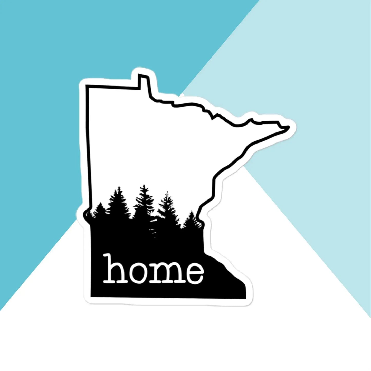 Minnesota Home Pine Trees Vinyl Sticker North Owl Apparel