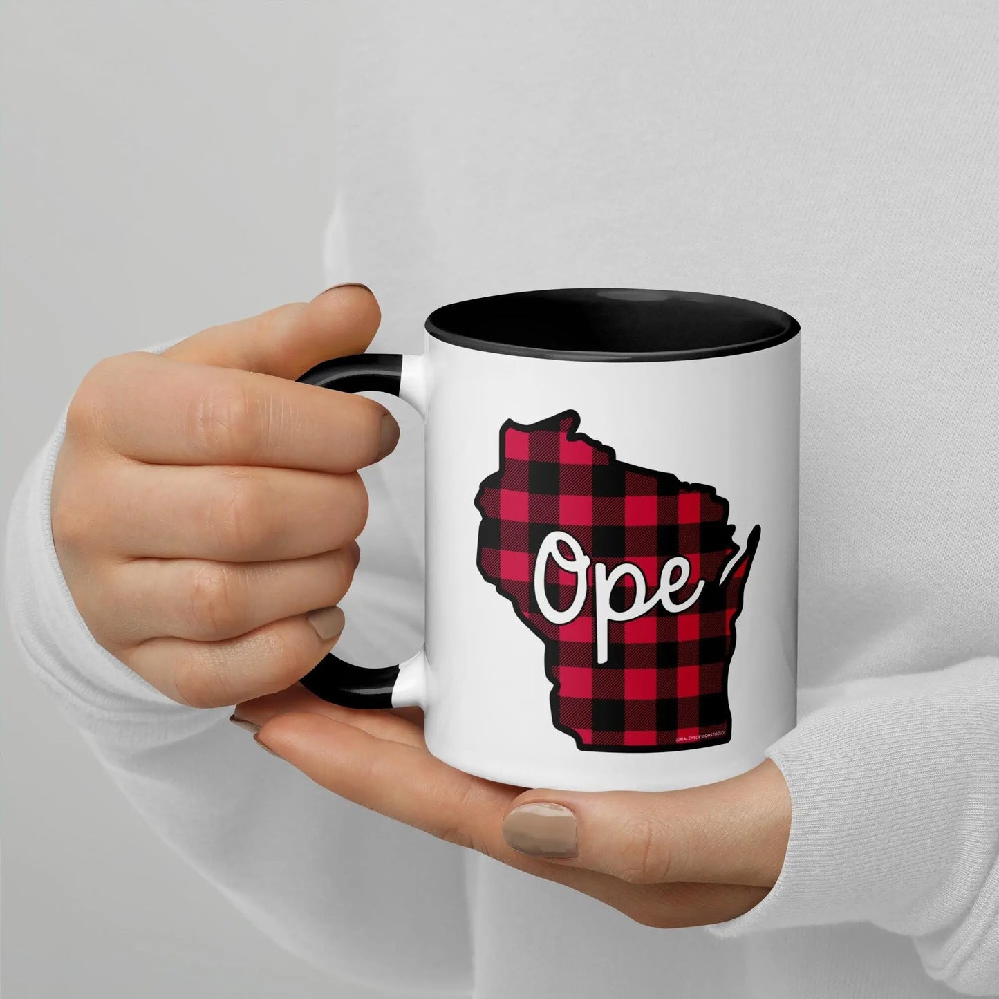 Ope Wisconsin Buffalo Plaid Mug North Owl Apparel