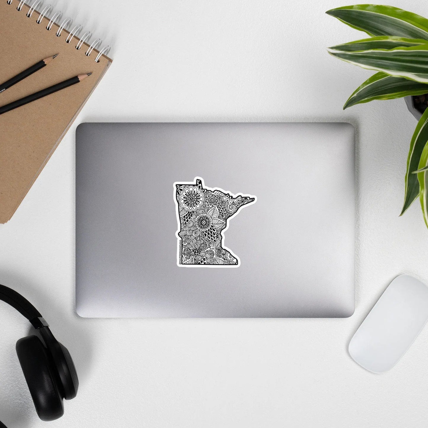 Minnesota Floral Mandala Vinyl Sticker North Owl Apparel