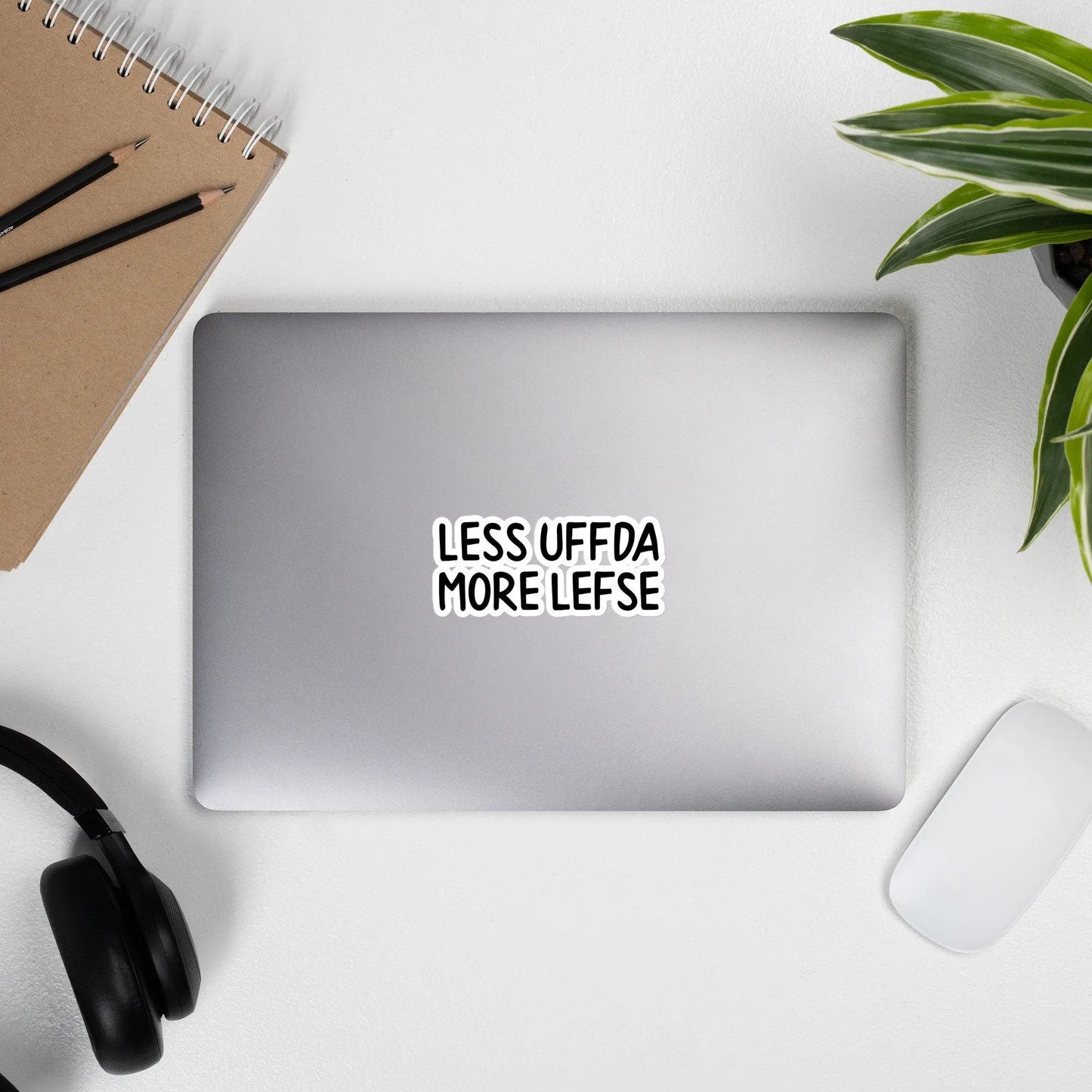 Less Uffda, More Lefse Vinyl Sticker North Owl Apparel