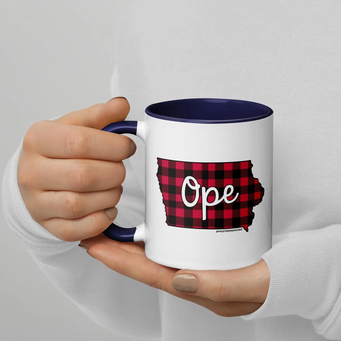 Ope Iowa Buffalo Plaid Mug North Owl Apparel