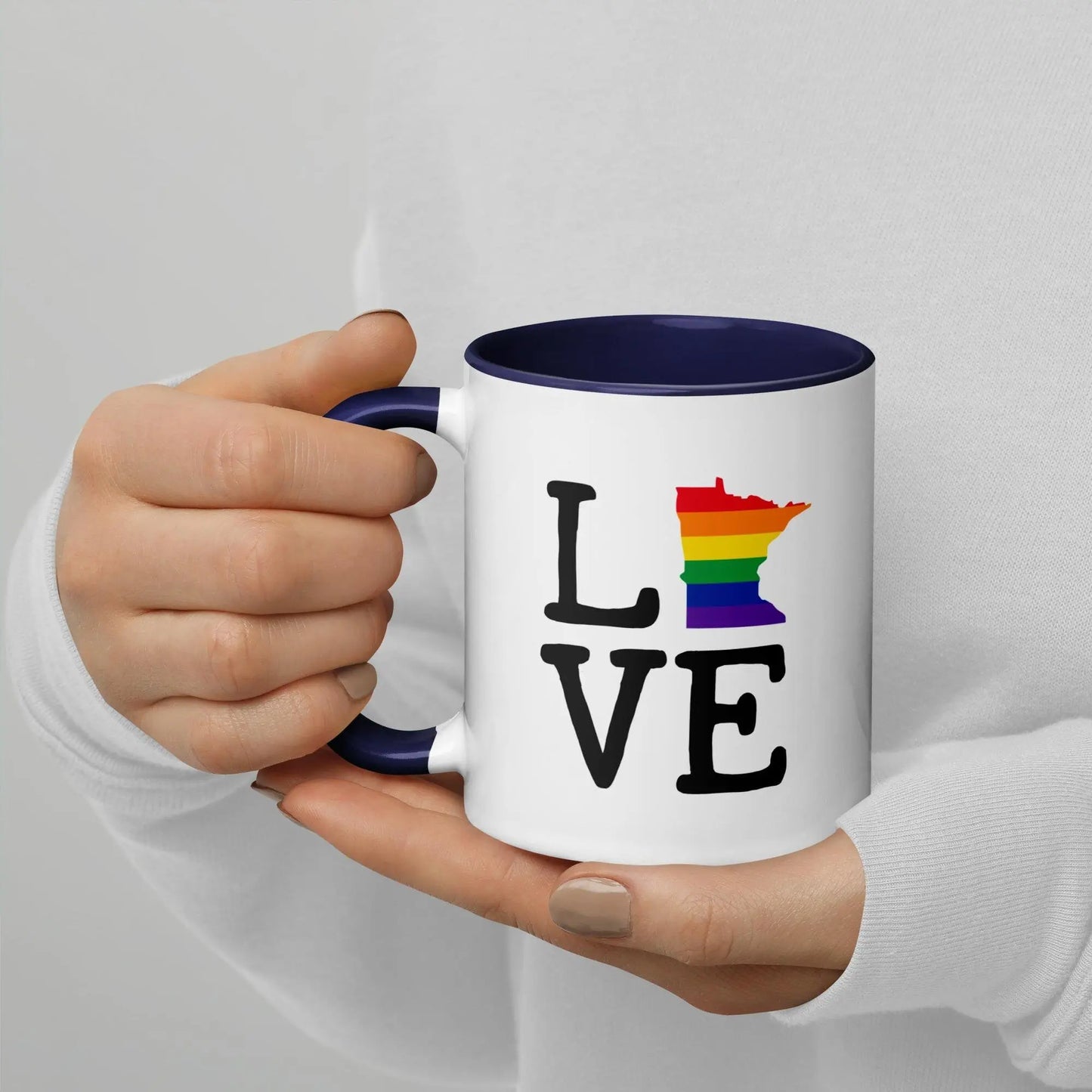 Love Minnesota Pride Rainbow Mug North Owl Apparel