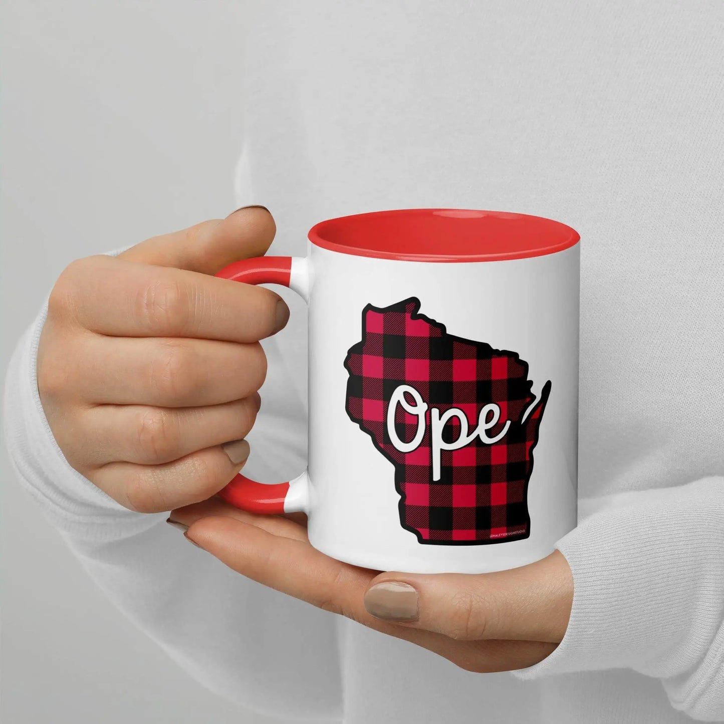 Ope Wisconsin Buffalo Plaid Mug North Owl Apparel