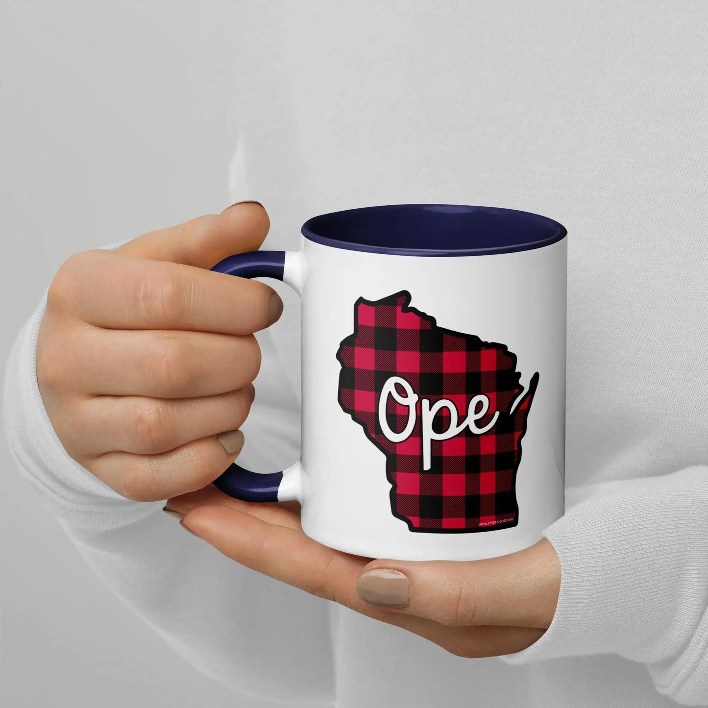 Ope Wisconsin Buffalo Plaid Mug North Owl Apparel