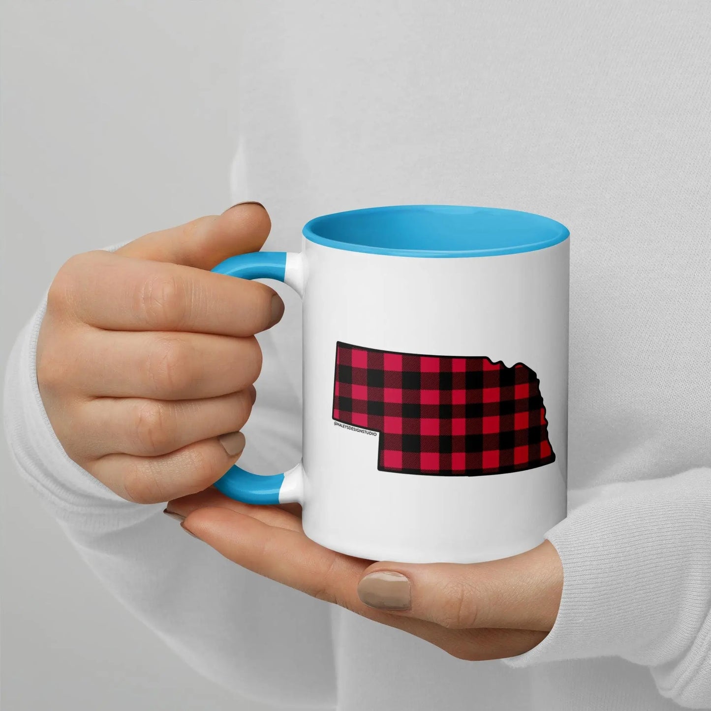 Nebraska Buffalo Plaid Mug North Owl Apparel