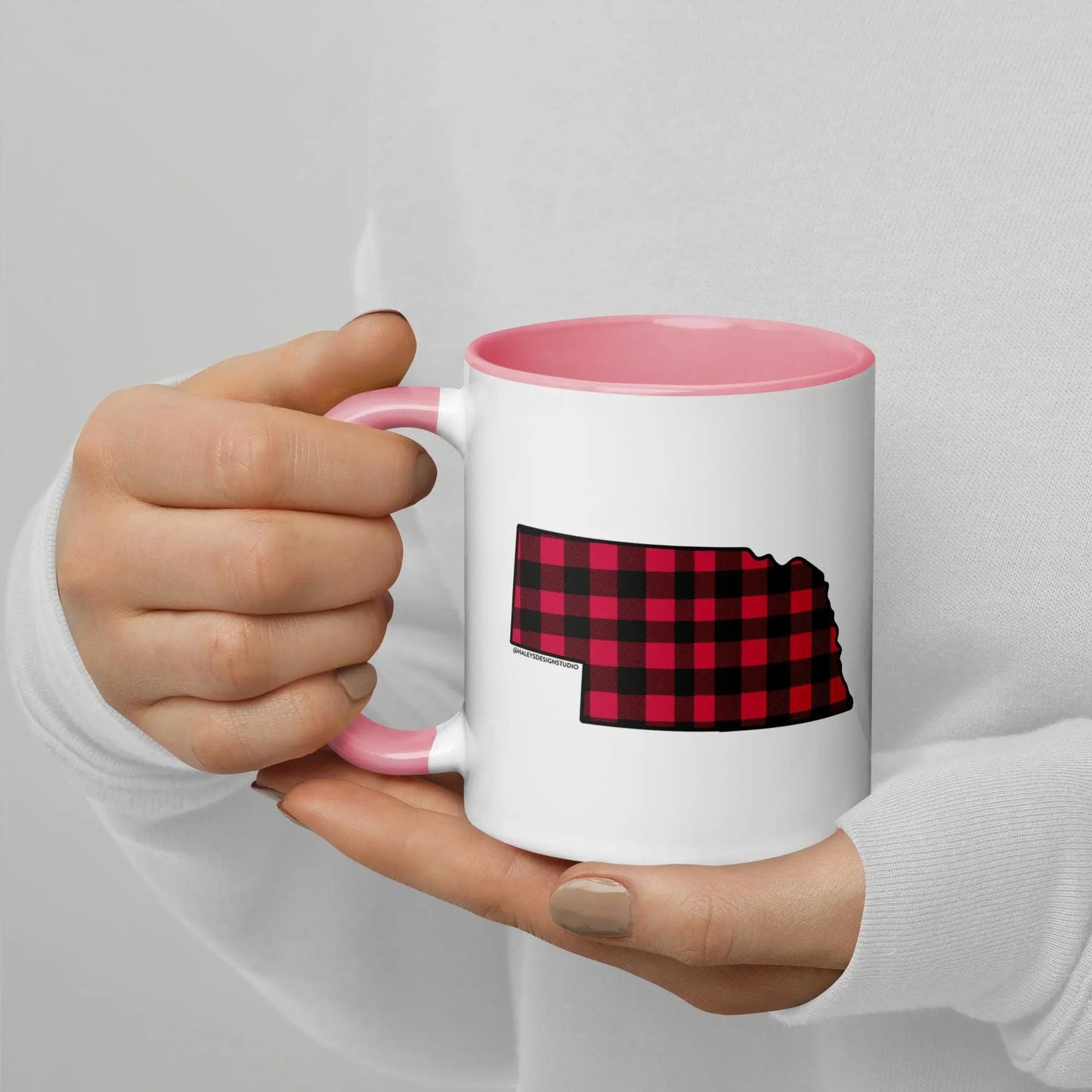 Nebraska Buffalo Plaid Mug North Owl Apparel