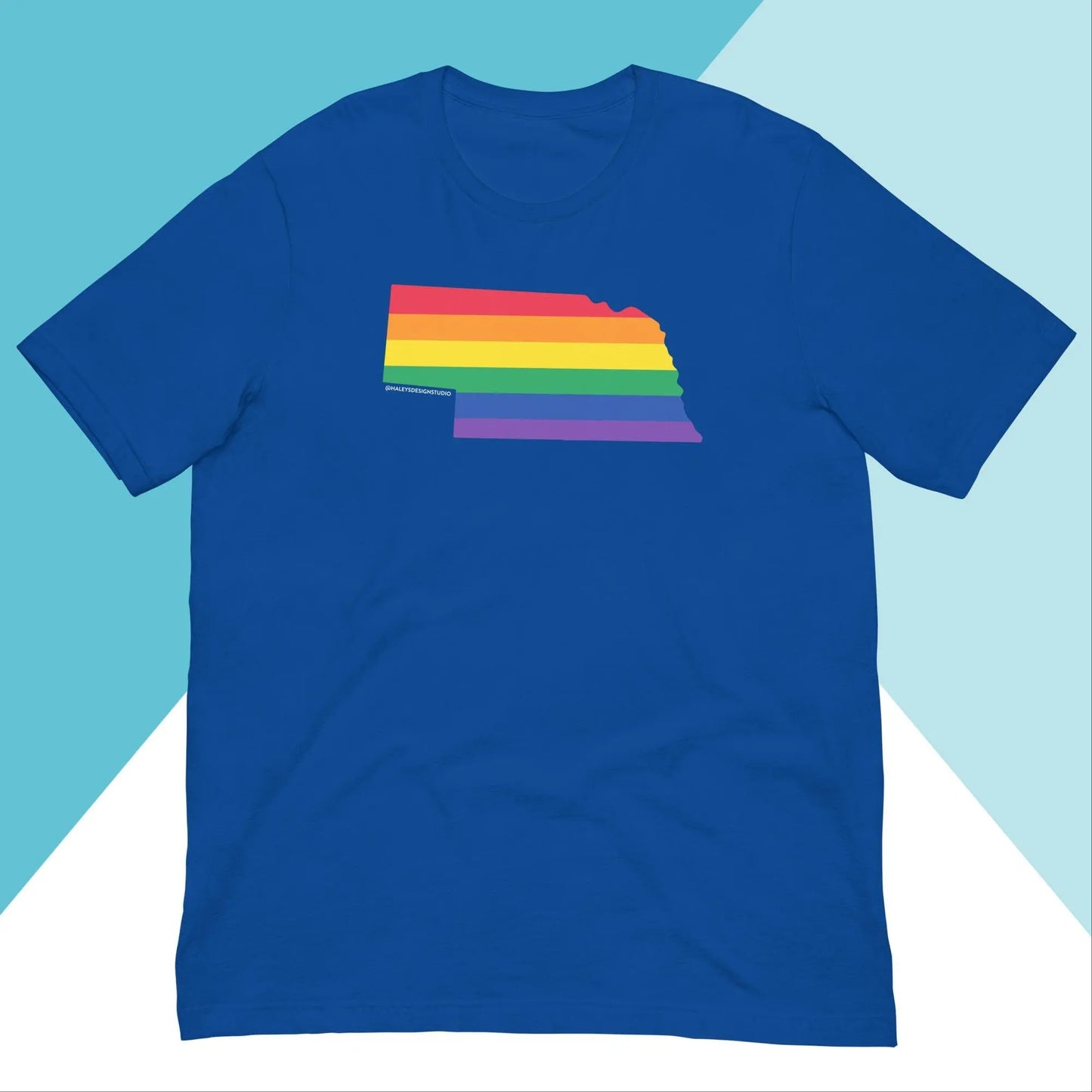 Nebraska Pride Rainbow LGBTQIA+ Unisex Shirt North Owl Apparel