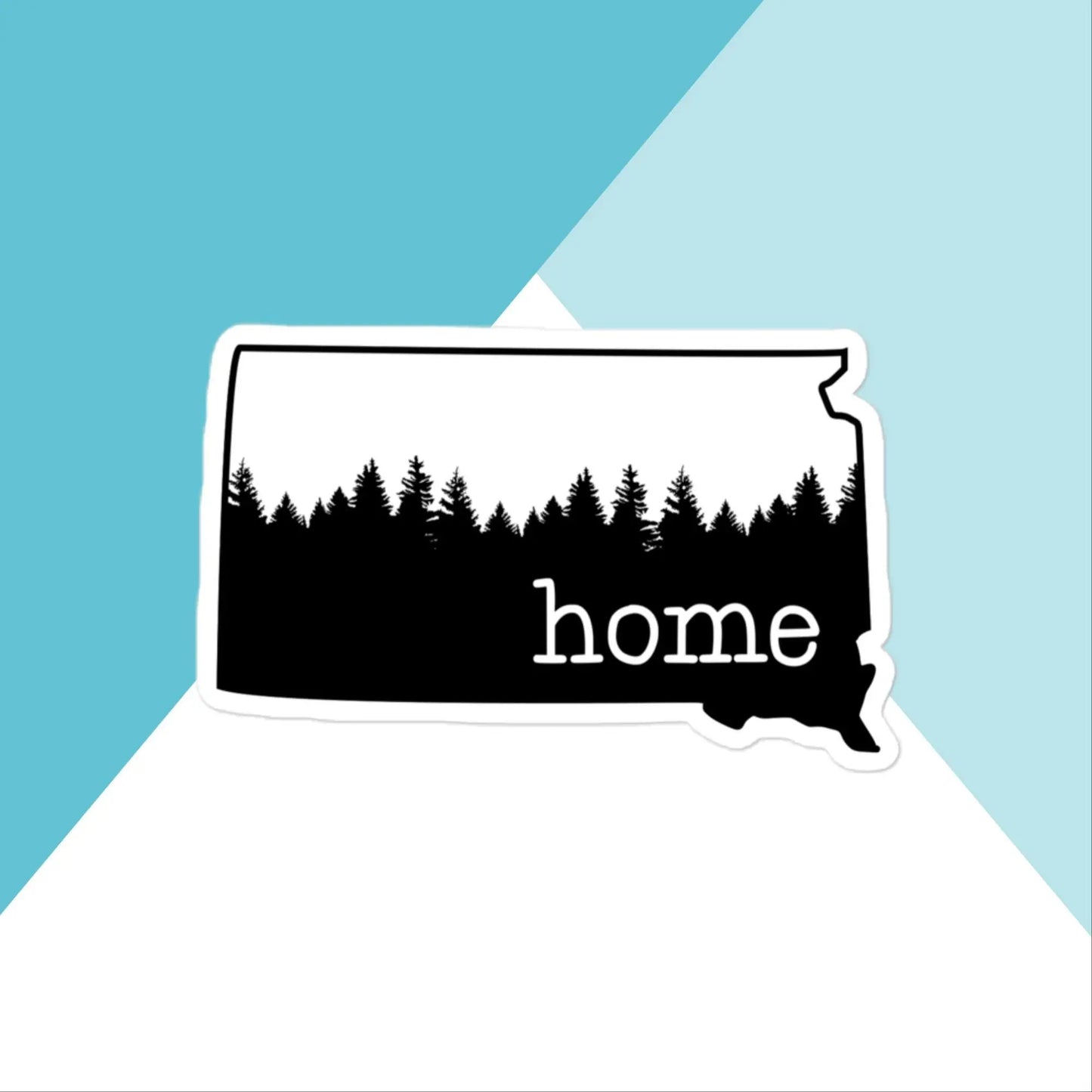 South Dakota Home Pine Trees Vinyl Sticker North Owl Apparel