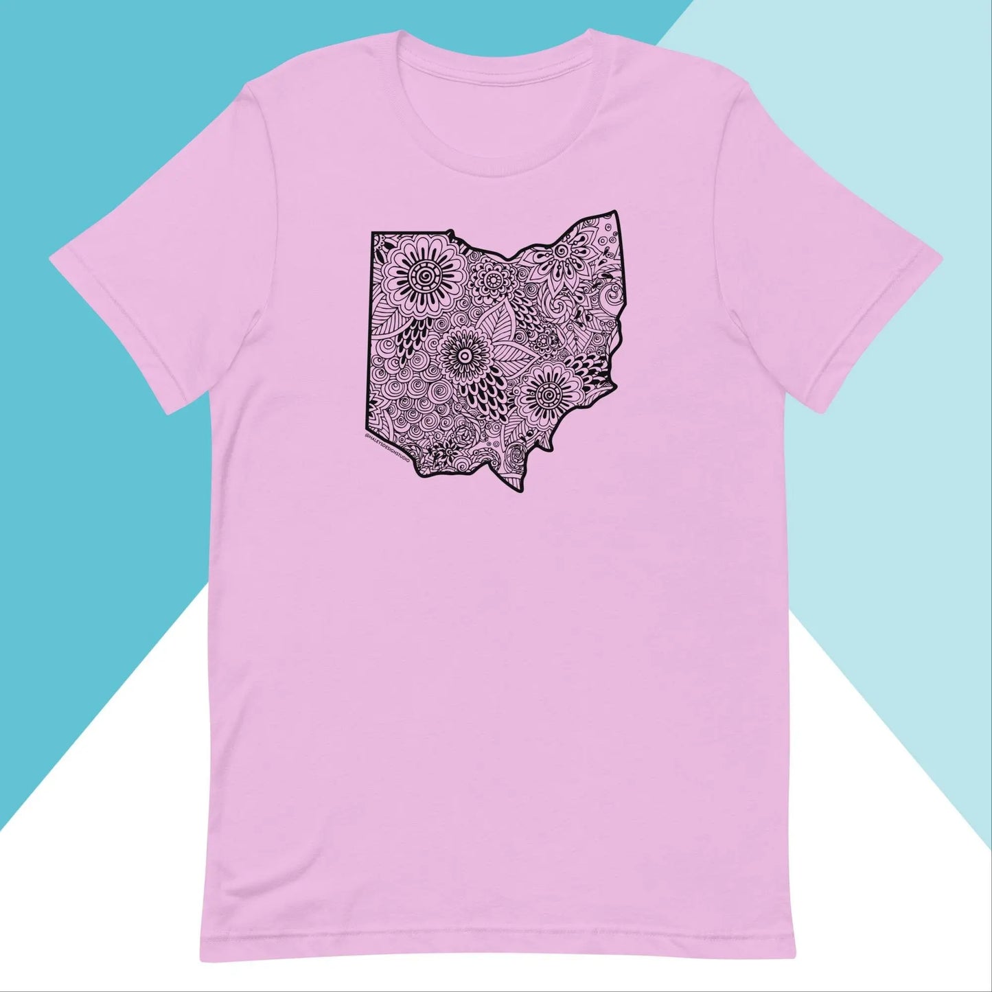 Ohio Floral Mandala Unisex Shirt North Owl Apparel