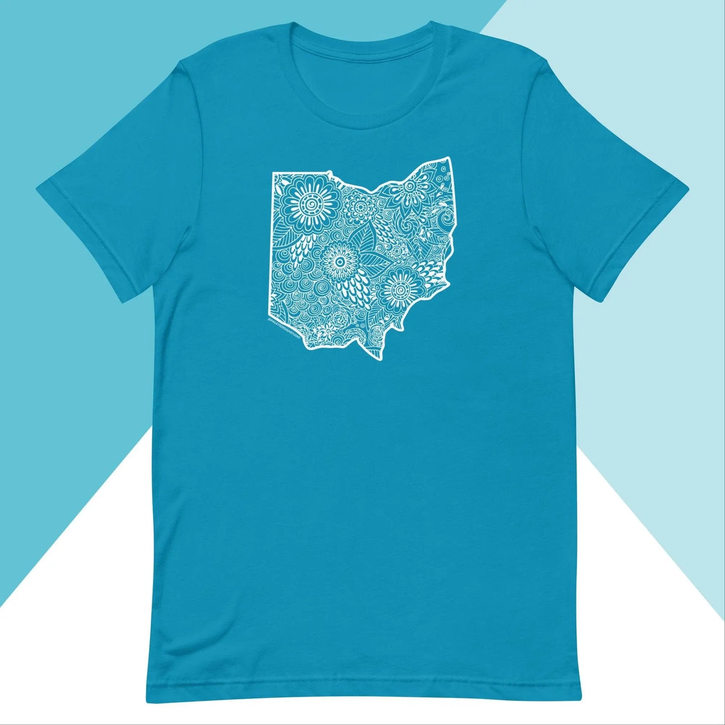 Ohio Floral Mandala Unisex Shirt North Owl Apparel