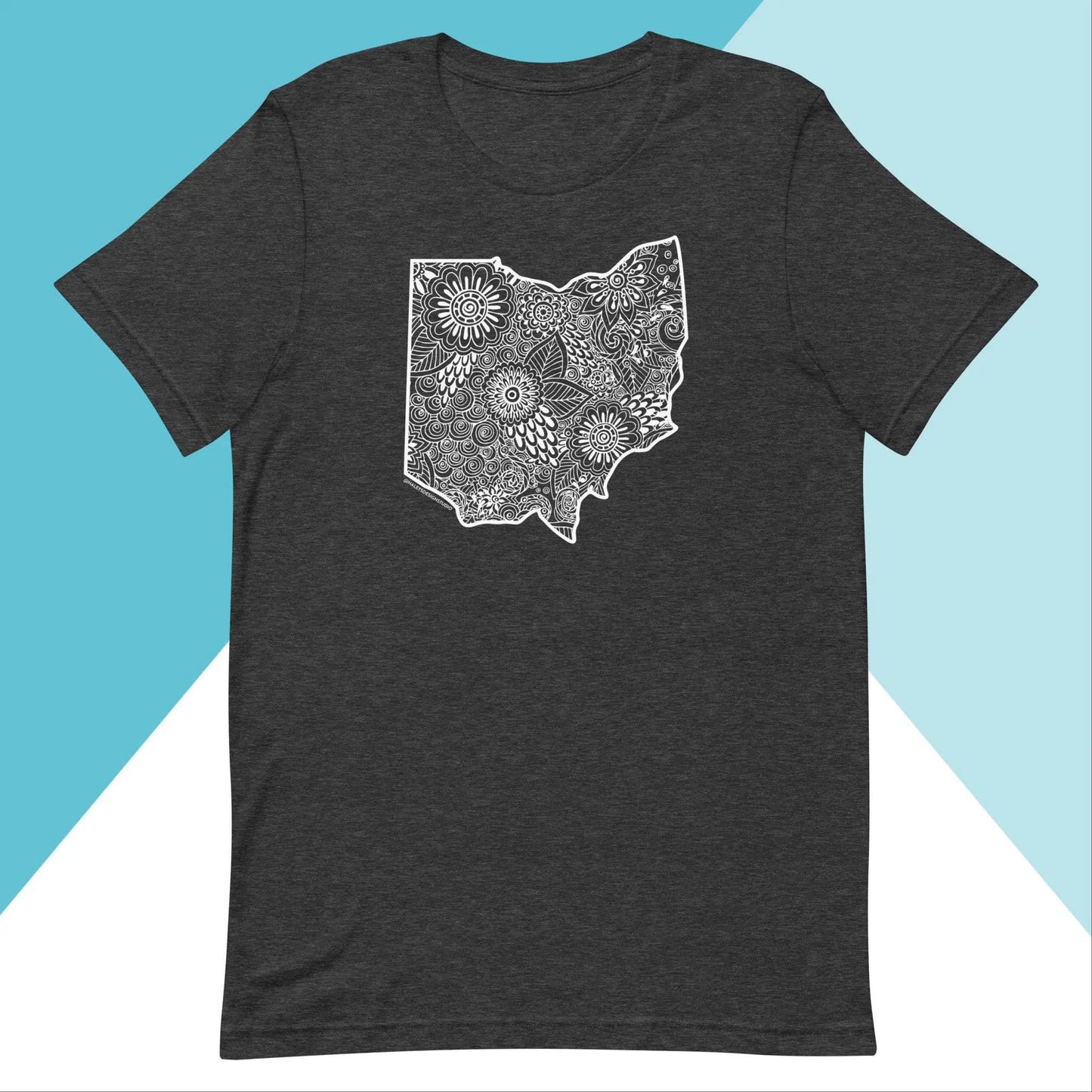 Ohio Floral Mandala Unisex Shirt North Owl Apparel