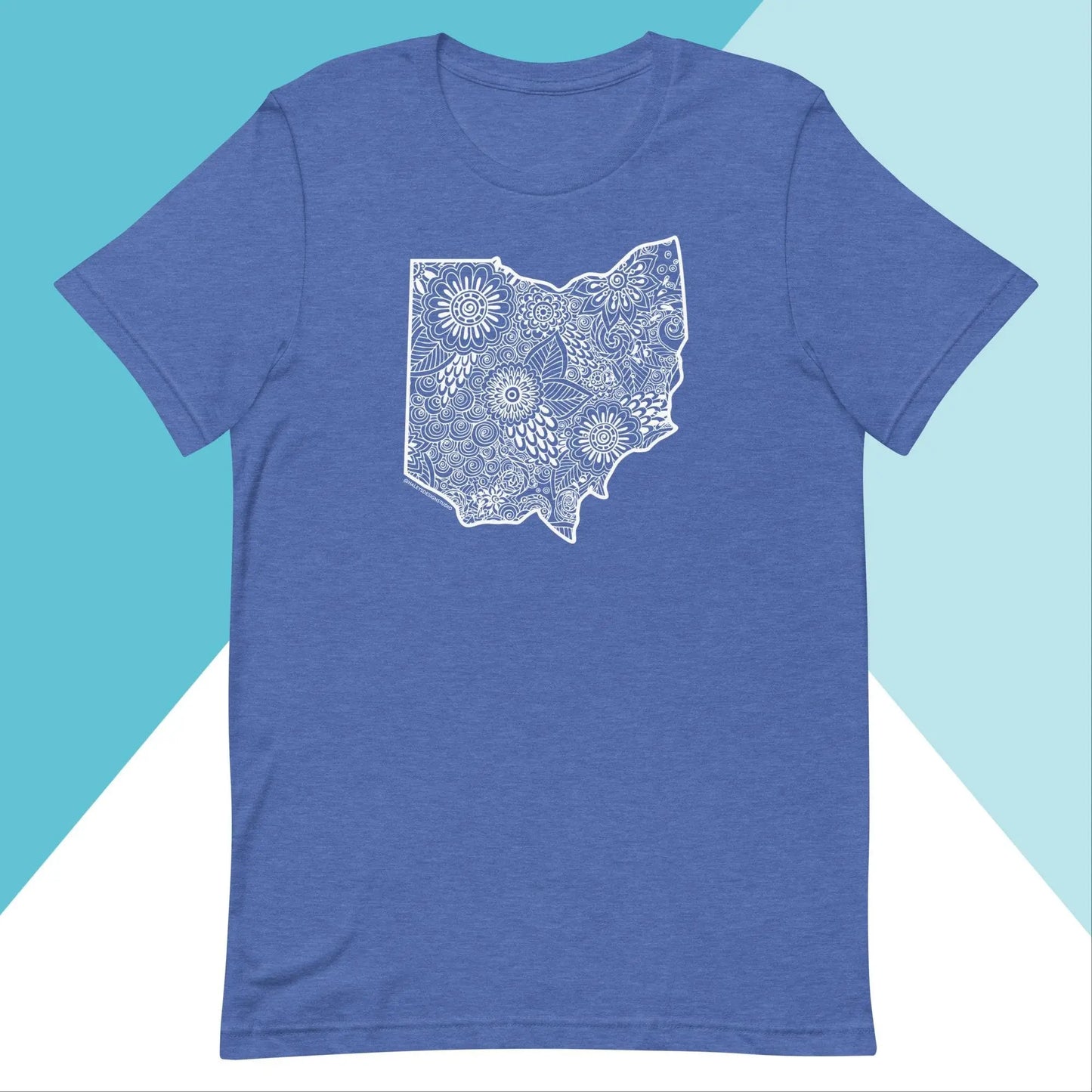 Ohio Floral Mandala Unisex Shirt North Owl Apparel