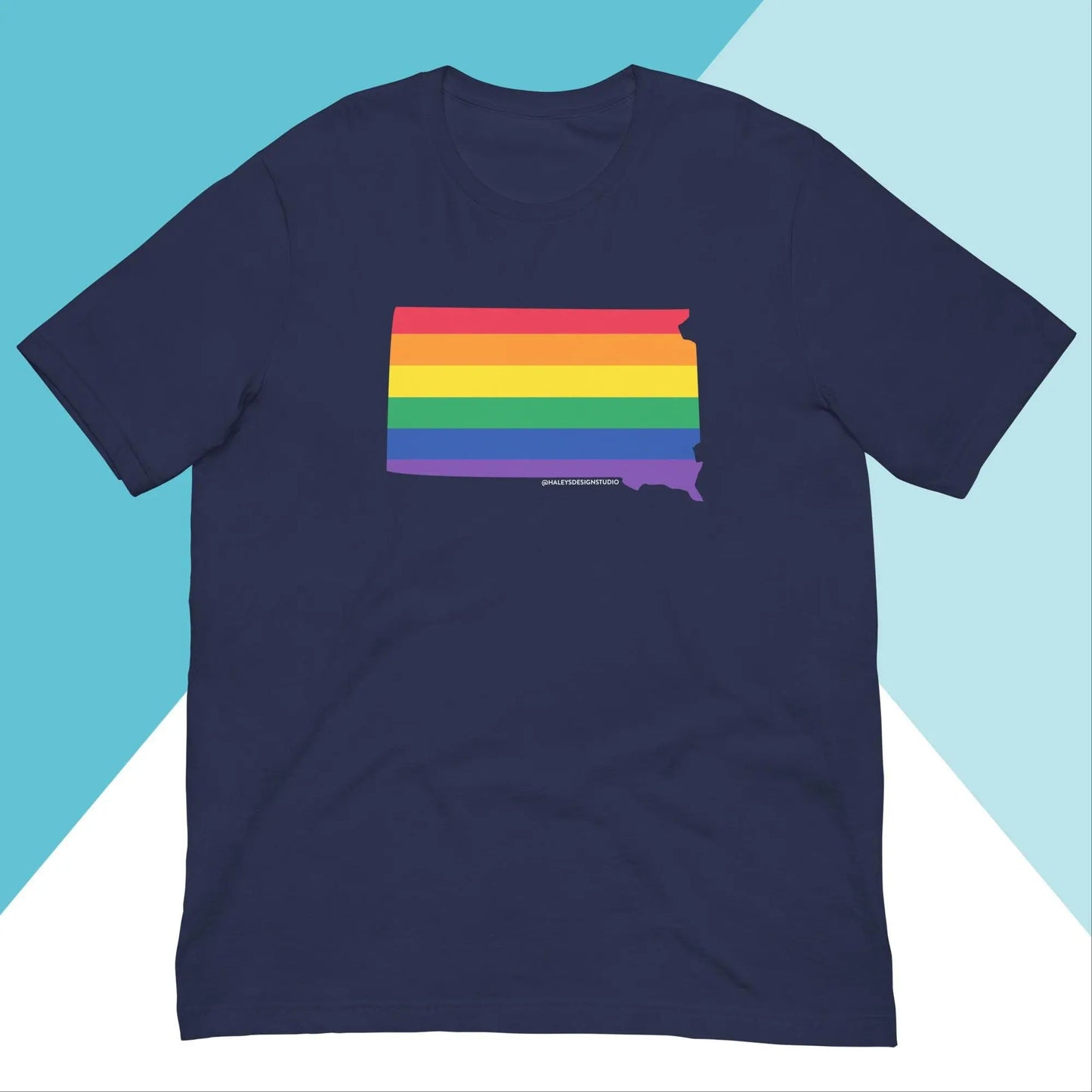 South Dakota Pride Rainbow LGBTQIA+ Unisex Shirt North Owl Apparel