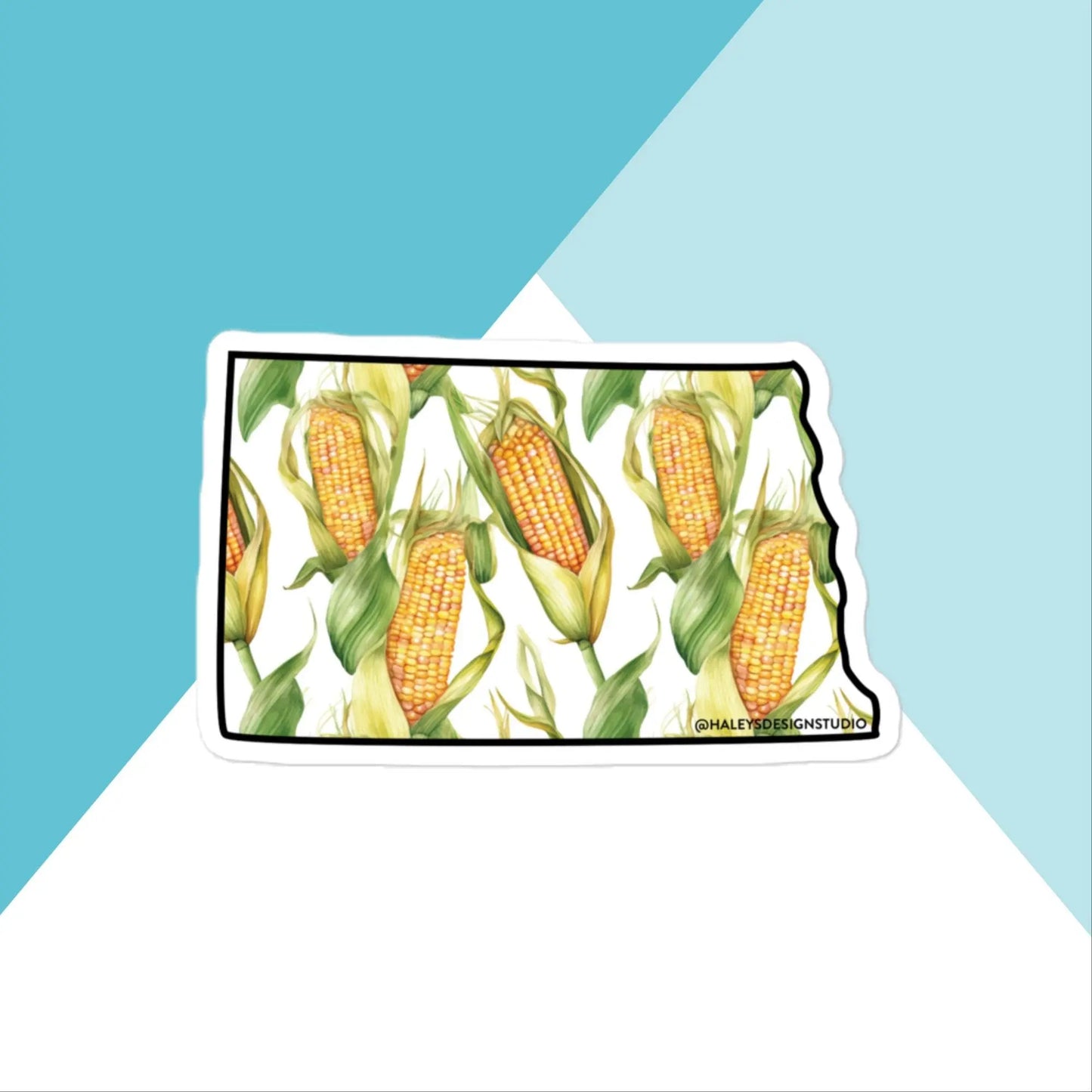North Dakota Sweet Corn Cob Vinyl Sticker North Owl Apparel