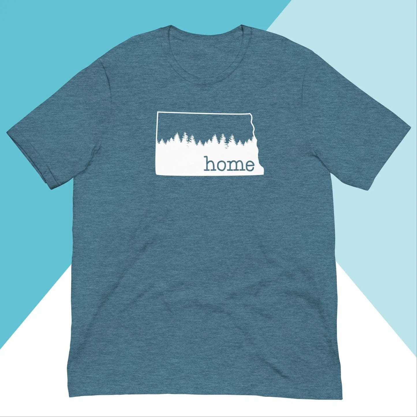 North Dakota Home Pine Trees Unisex Shirt North Owl Apparel