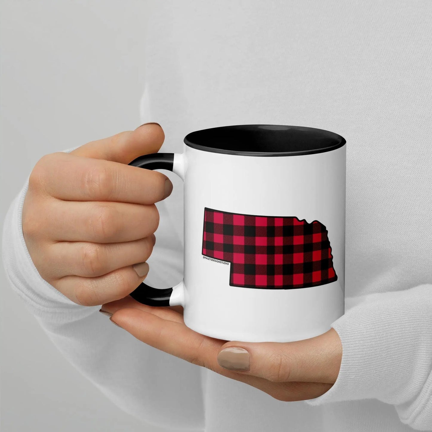 Nebraska Buffalo Plaid Mug North Owl Apparel