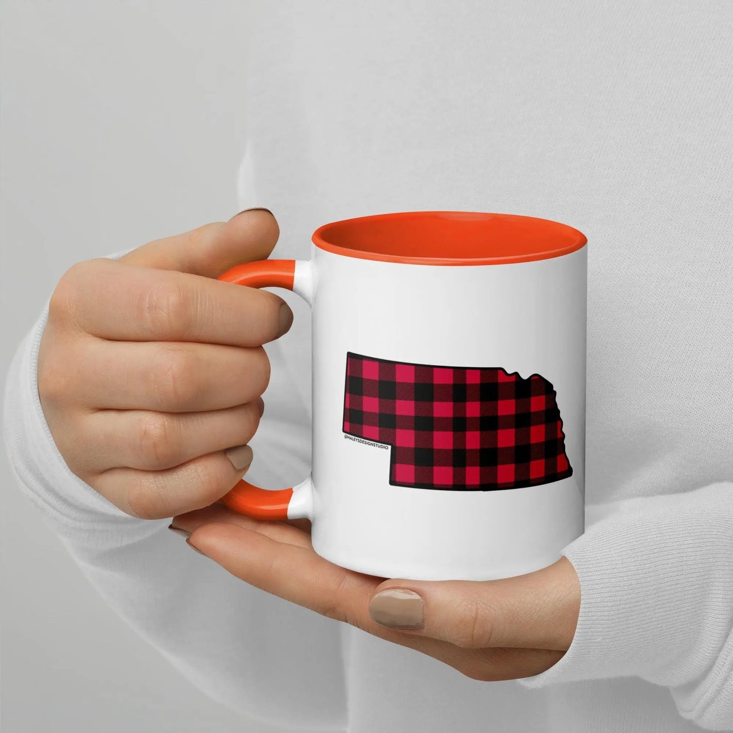 Nebraska Buffalo Plaid Mug North Owl Apparel