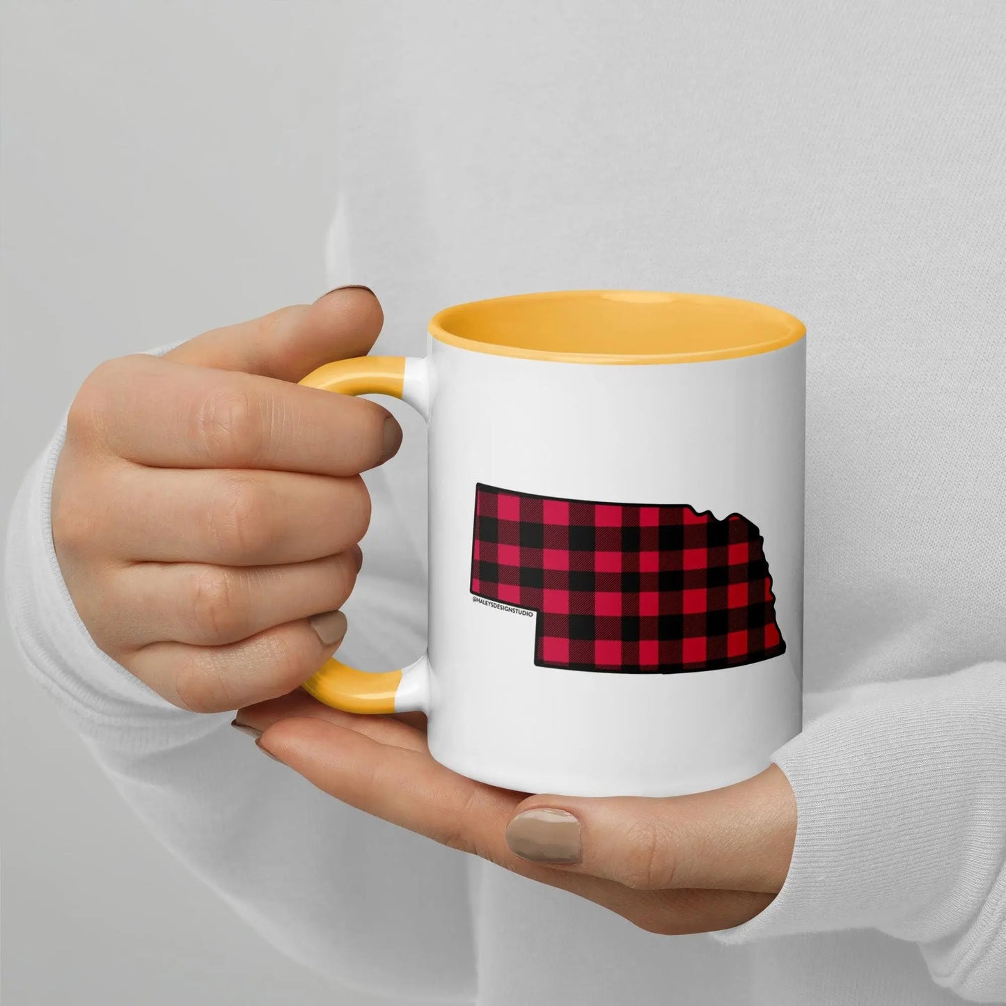Nebraska Buffalo Plaid Mug North Owl Apparel
