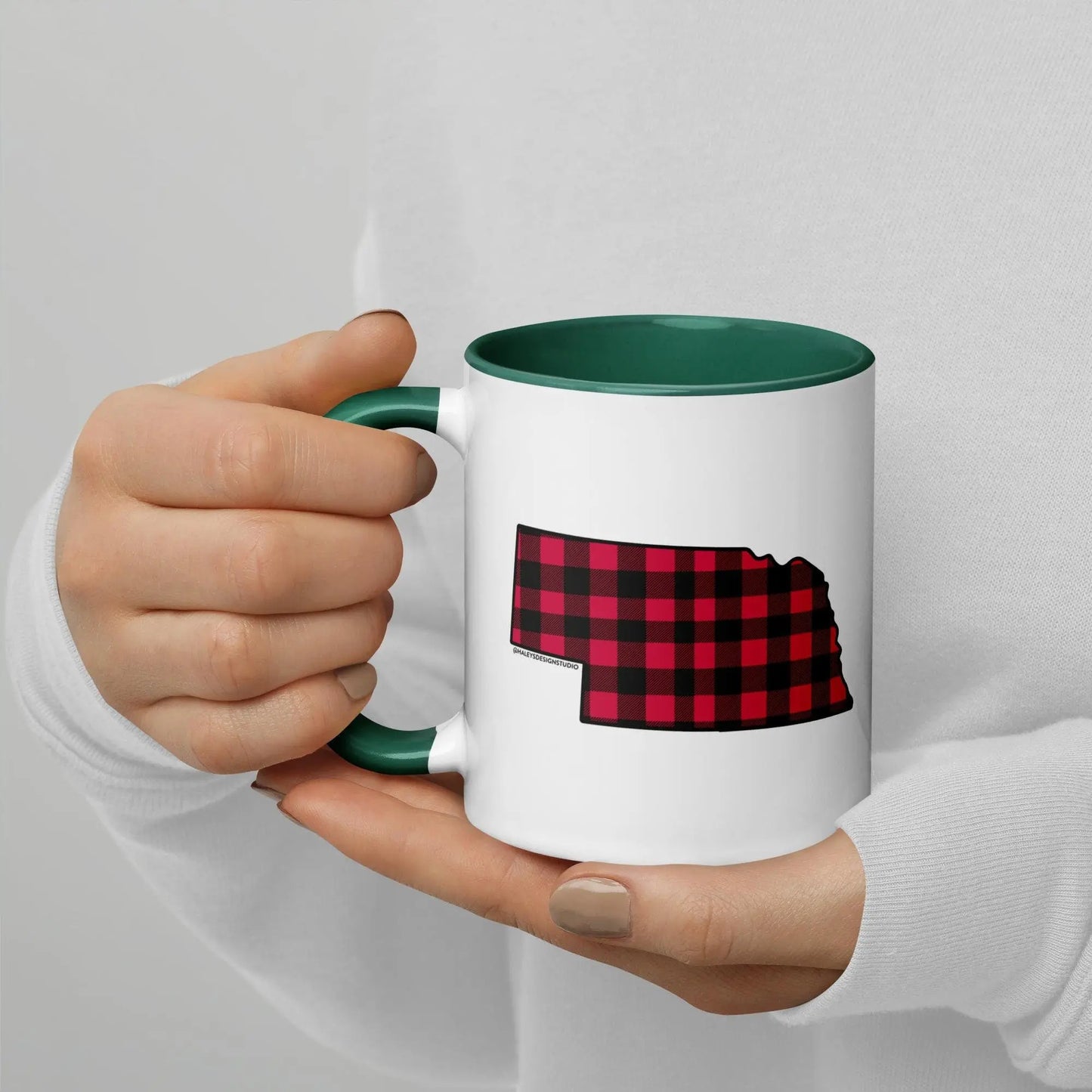 Nebraska Buffalo Plaid Mug North Owl Apparel