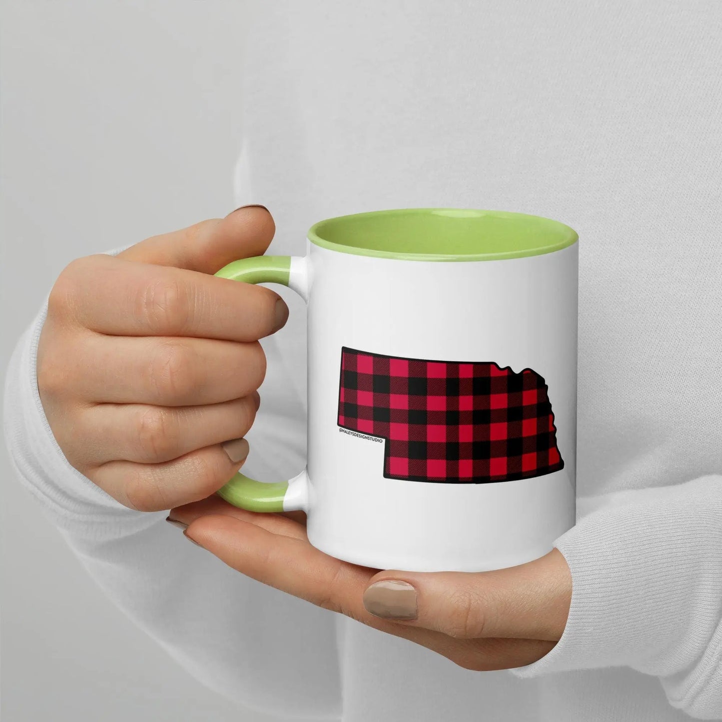Nebraska Buffalo Plaid Mug North Owl Apparel