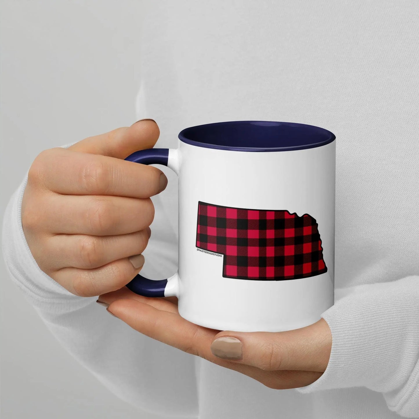 Nebraska Buffalo Plaid Mug North Owl Apparel