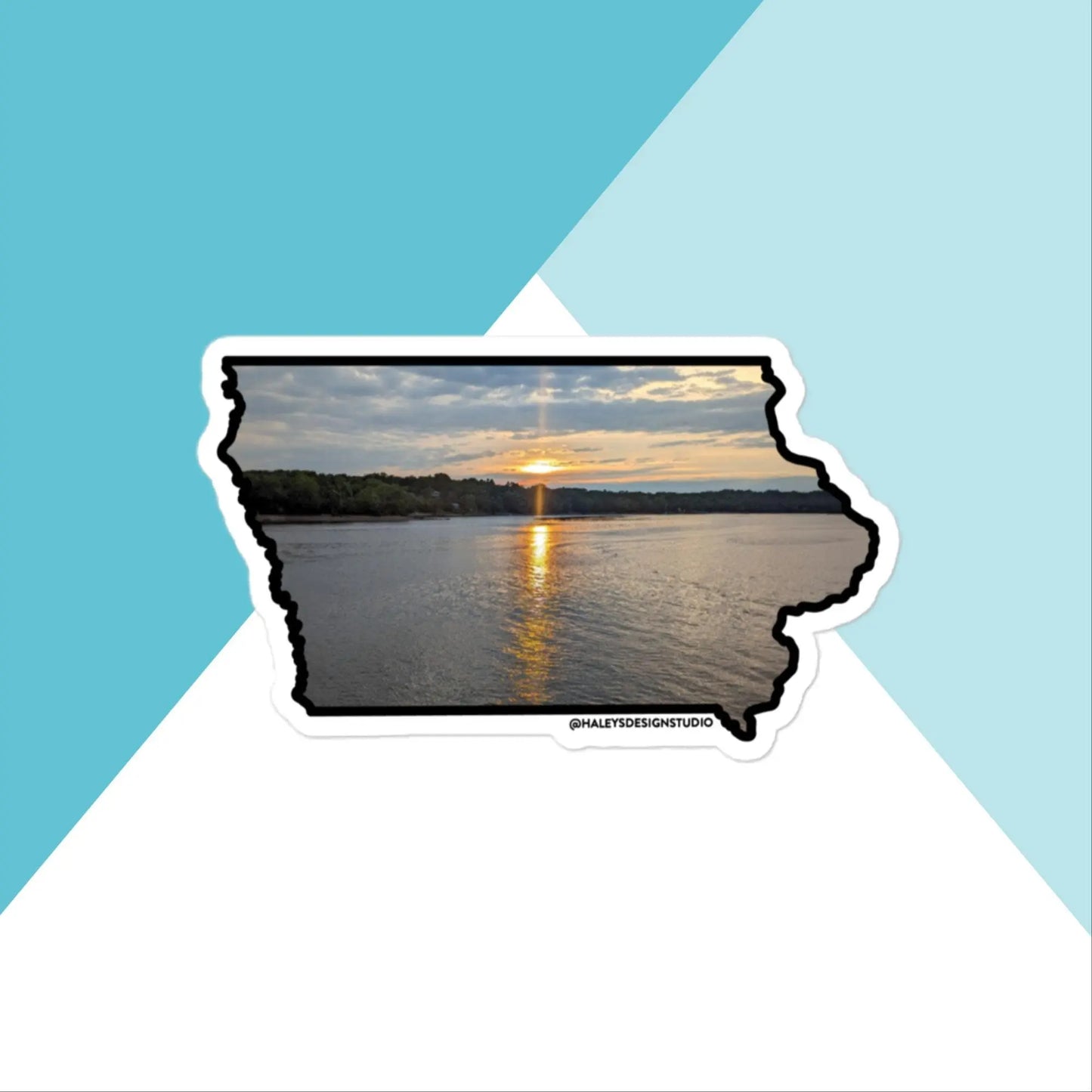 Iowa Sunset Vinyl Sticker North Owl Apparel