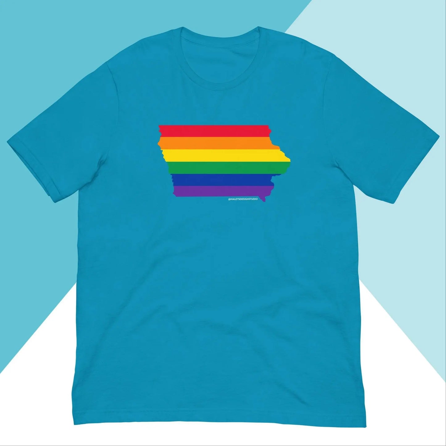 Iowa Pride Rainbow LGBTQIA+ Unisex Shirt North Owl Apparel