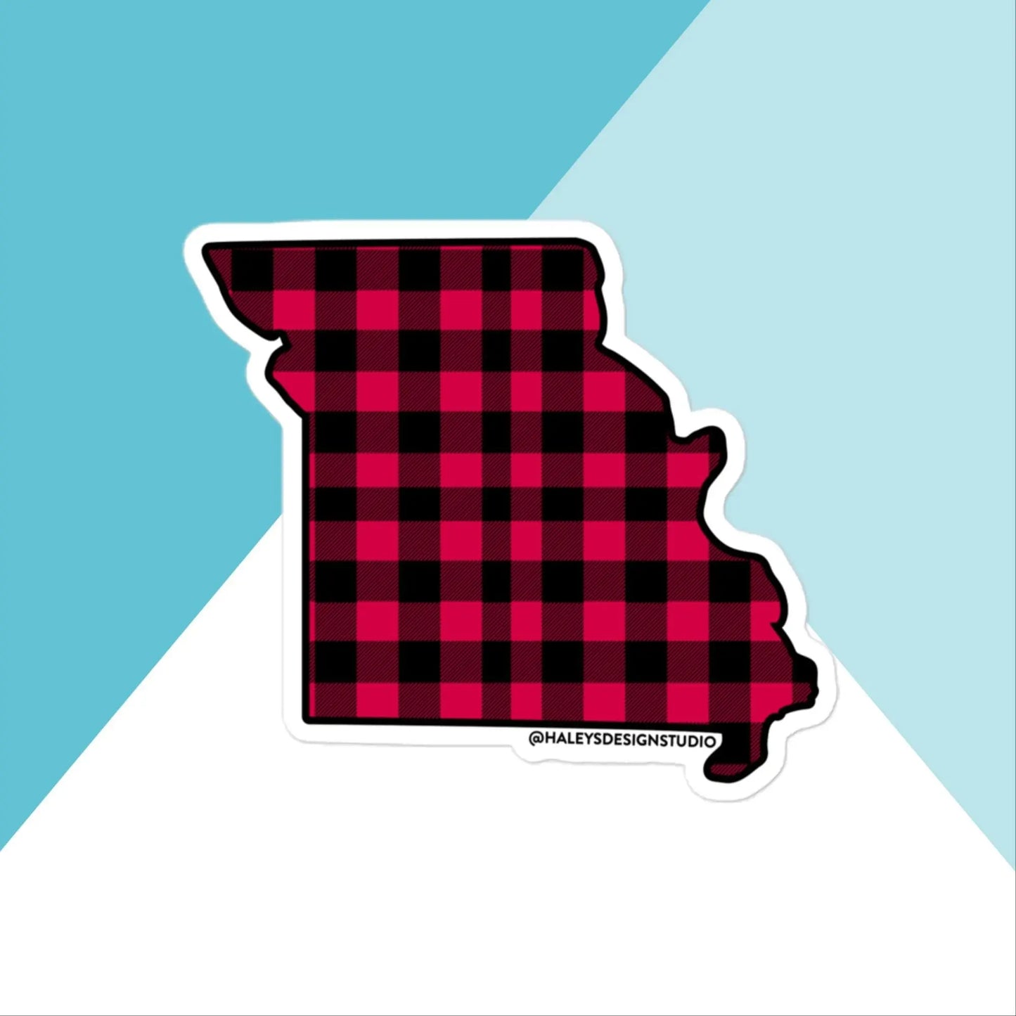 Missouri Buffalo Plaid Vinyl Sticker North Owl Apparel