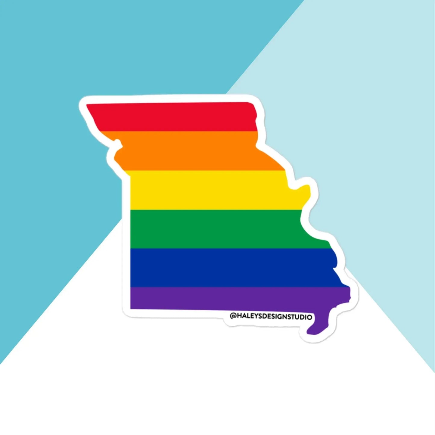 Missouri Pride Rainbow LGBTQIA+ Vinyl Sticker North Owl Apparel
