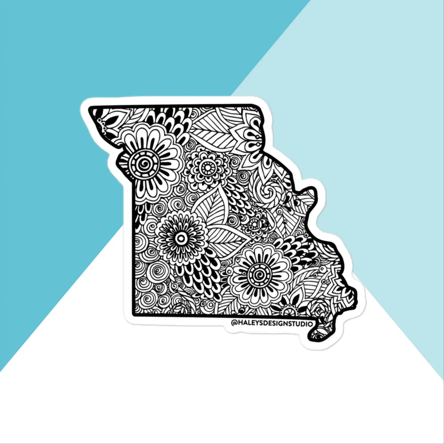 Missouri Floral Mandala Vinyl Sticker North Owl Apparel