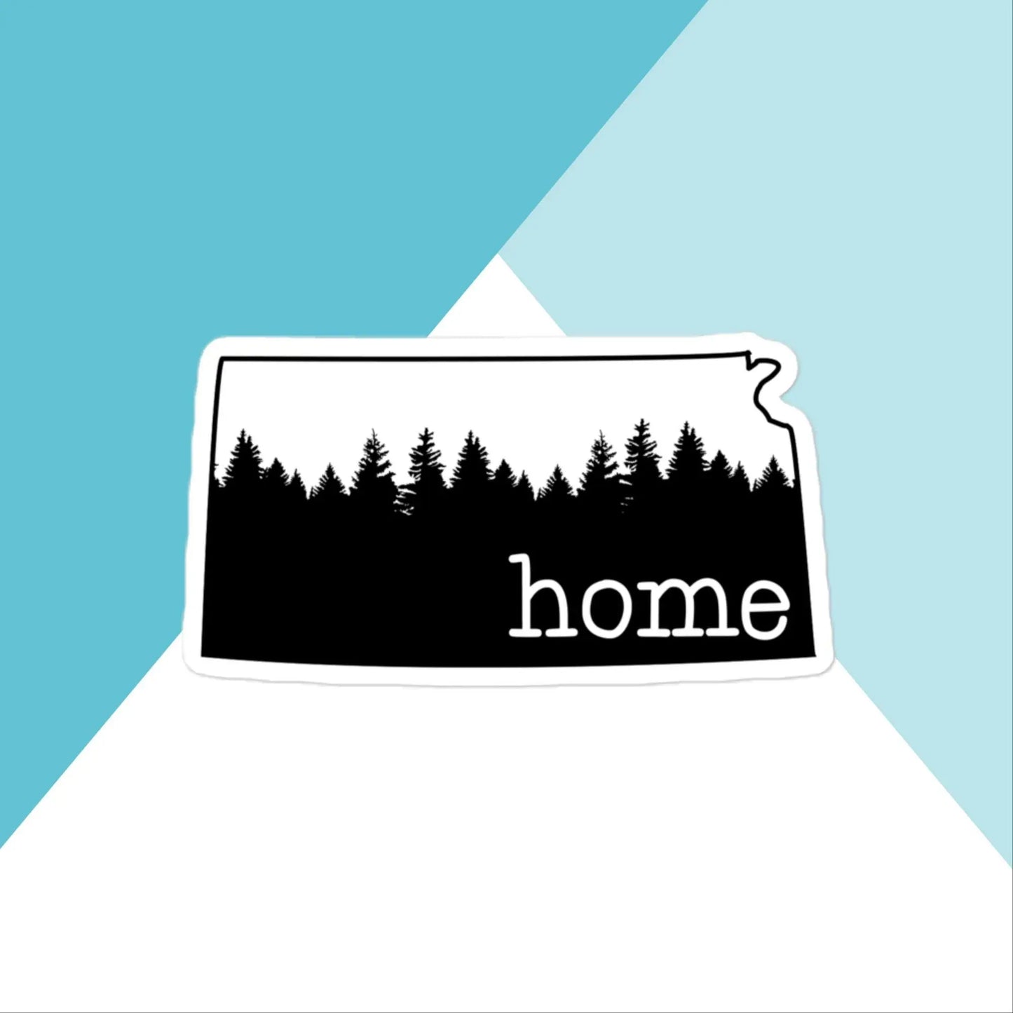 Kansas Home Pine Trees Vinyl Sticker North Owl Apparel