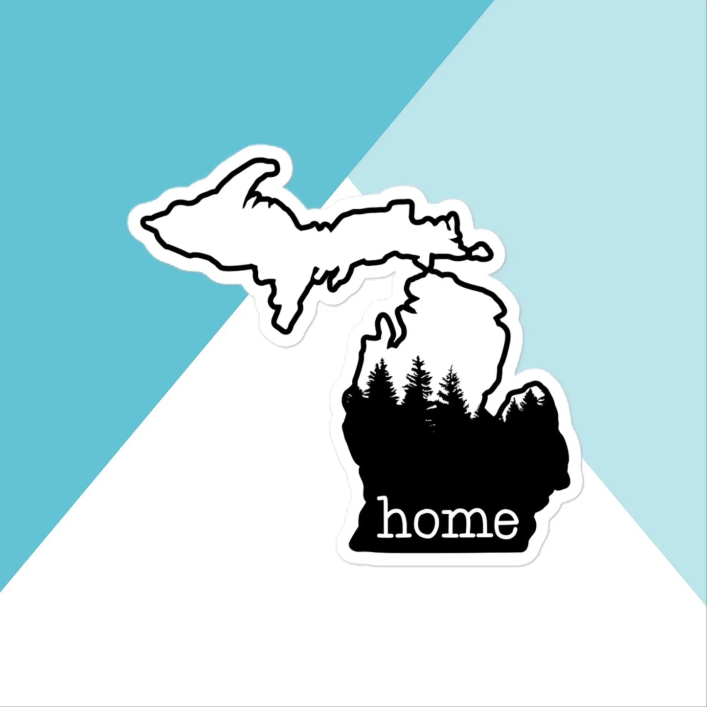 Michigan Home Pine Trees Vinyl Sticker North Owl Apparel