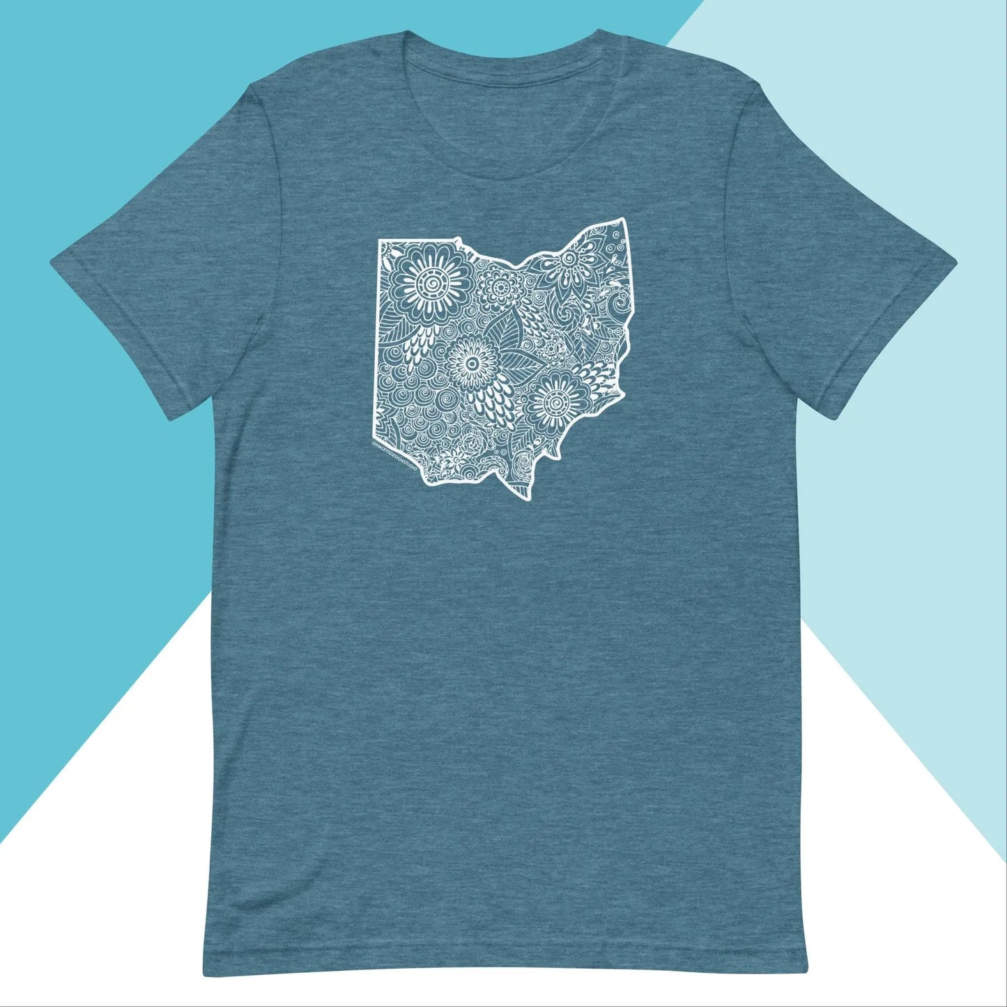 Ohio Floral Mandala Unisex Shirt North Owl Apparel