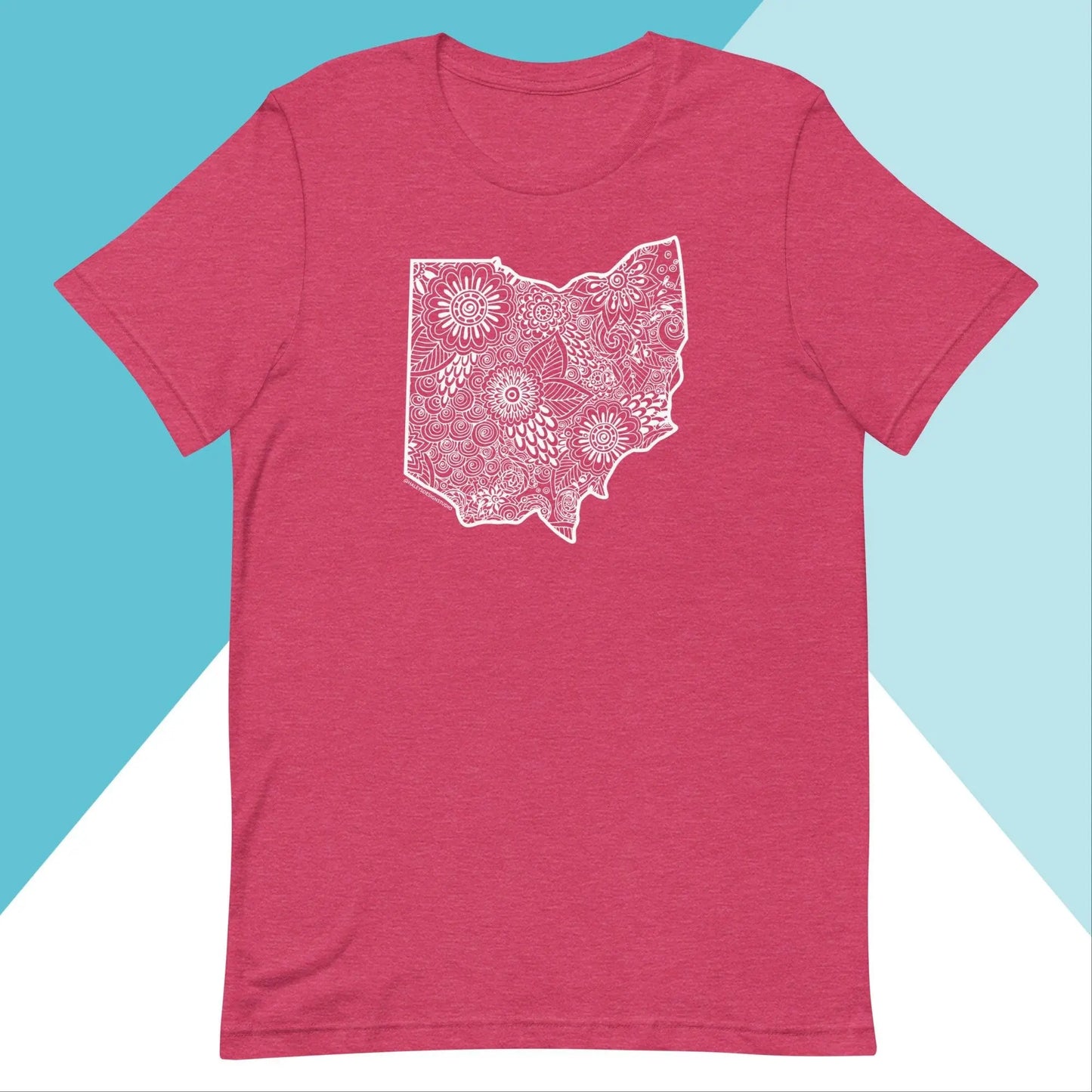 Ohio Floral Mandala Unisex Shirt North Owl Apparel
