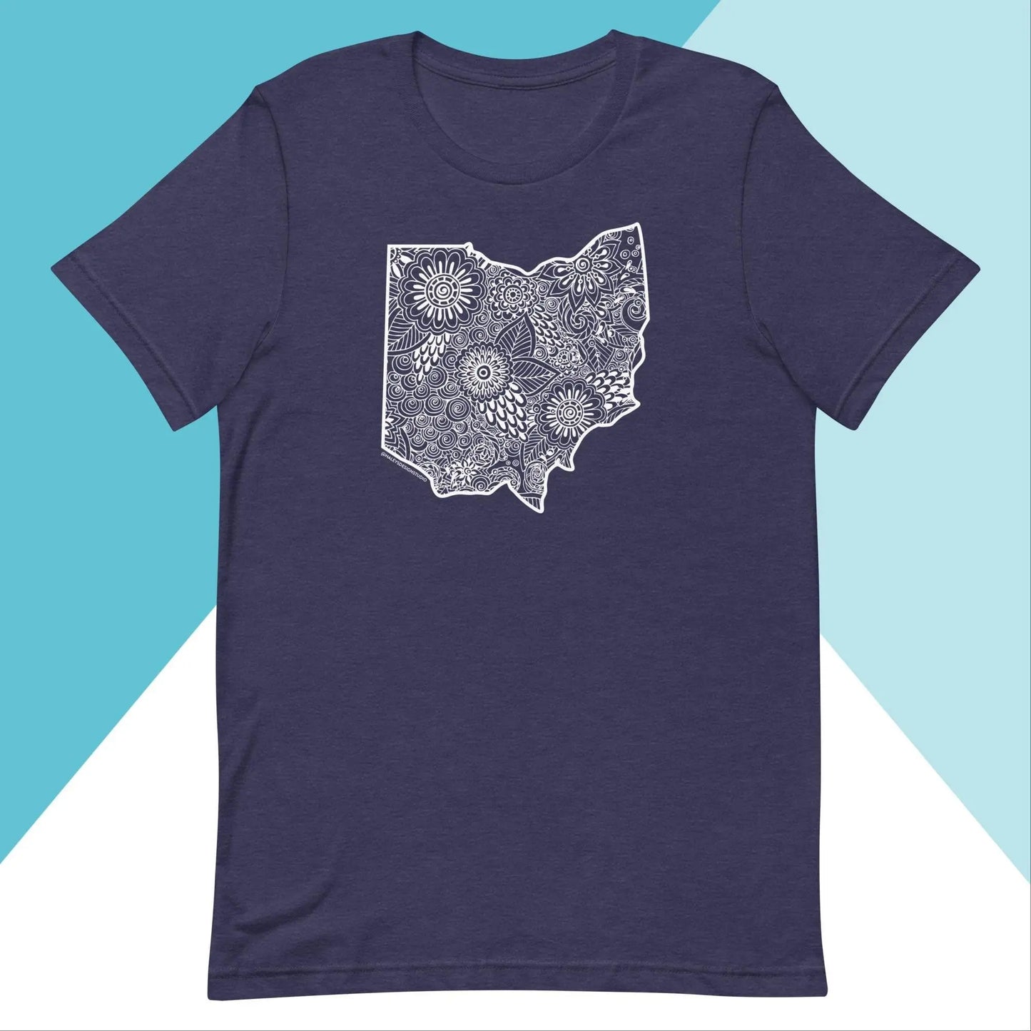 Ohio Floral Mandala Unisex Shirt North Owl Apparel