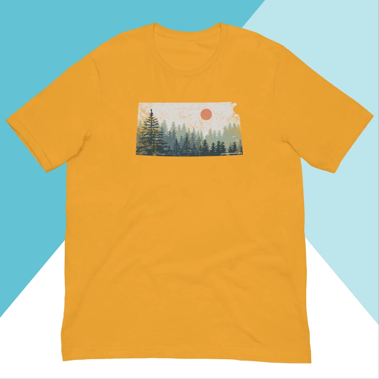 Kansas Distressed Pine Trees Unisex Shirt North Owl Apparel