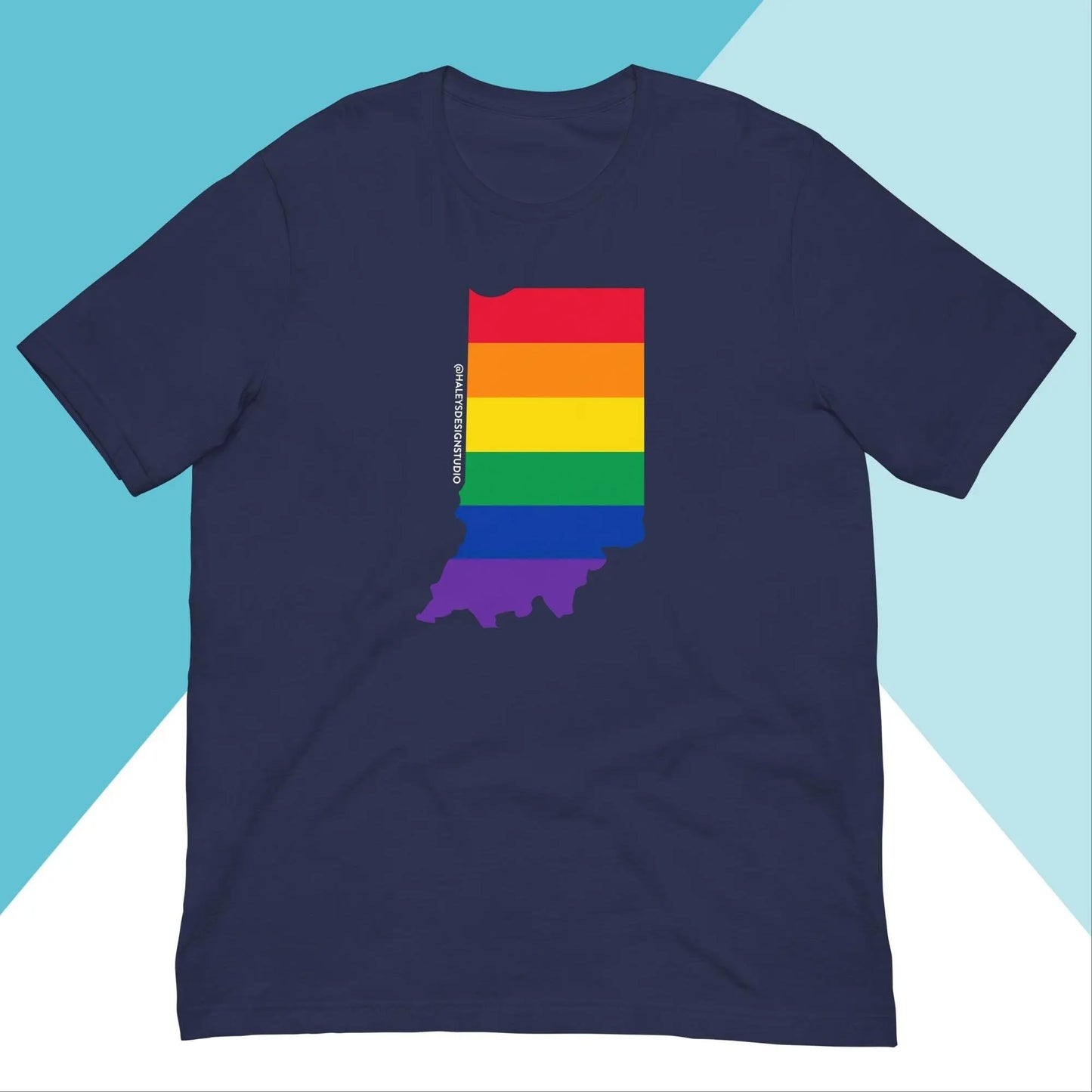 Indiana Pride Rainbow LGBTQIA+ Unisex Shirt North Owl Apparel