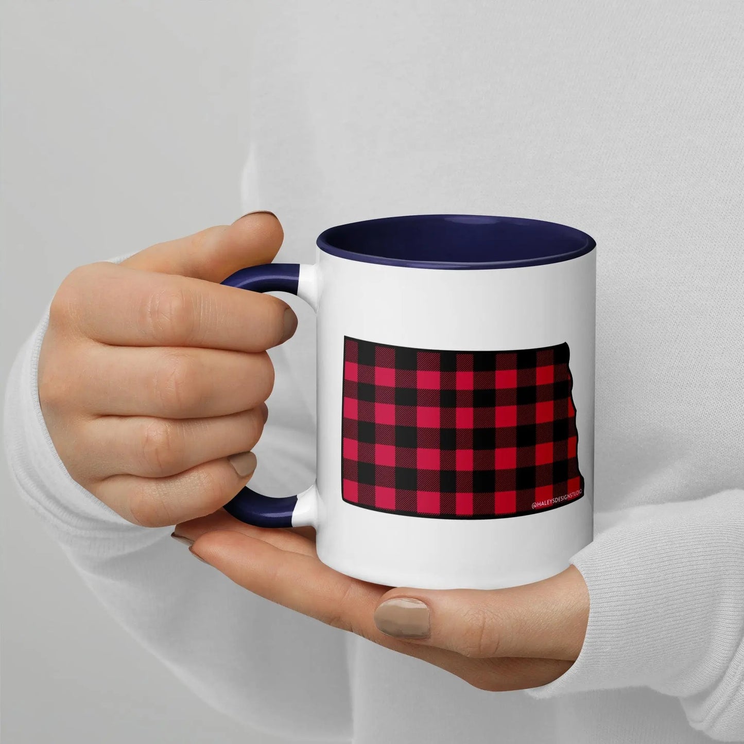 North Dakota Buffalo Plaid Mug North Owl Apparel