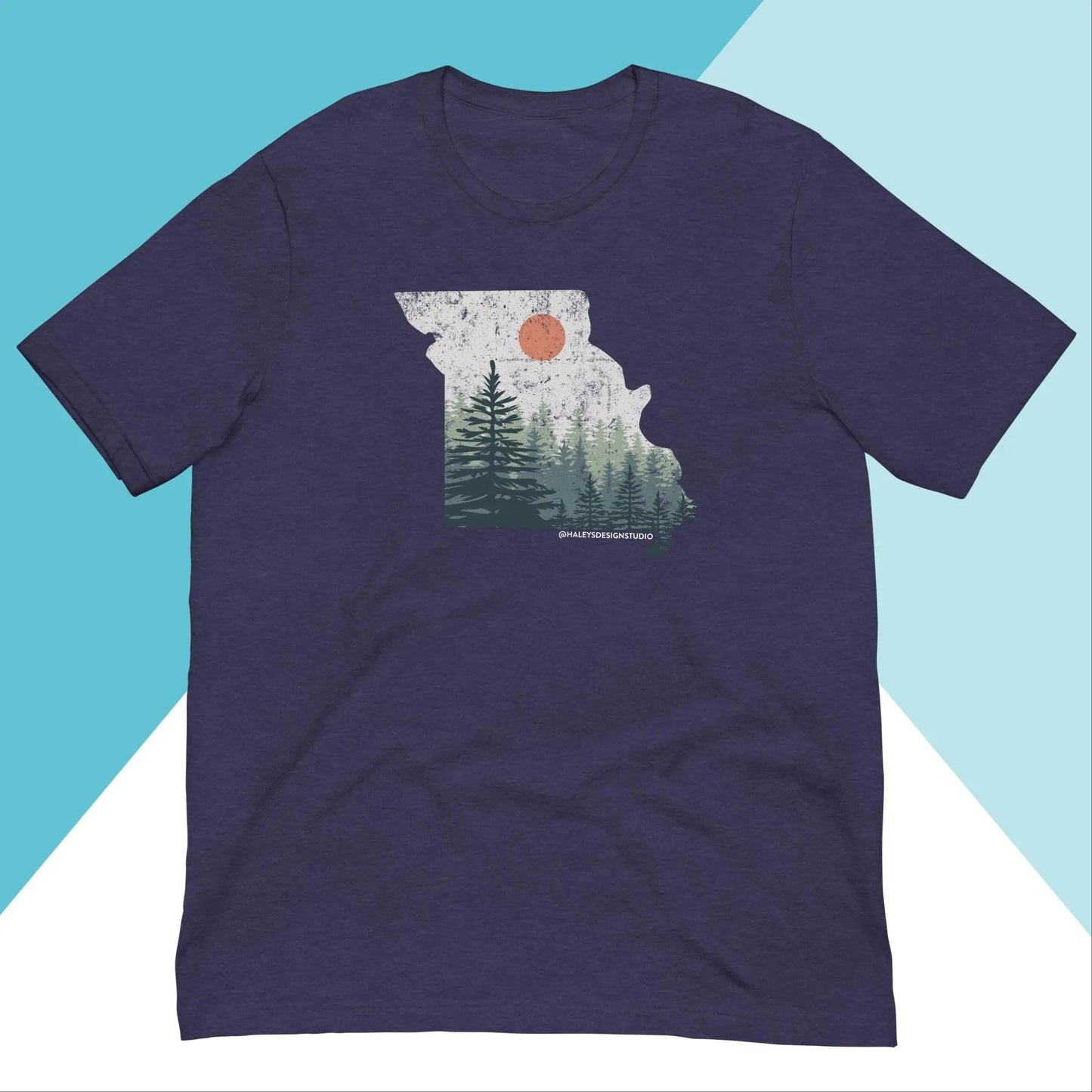 Missouri Distressed Pine Trees Unisex Shirt North Owl Apparel