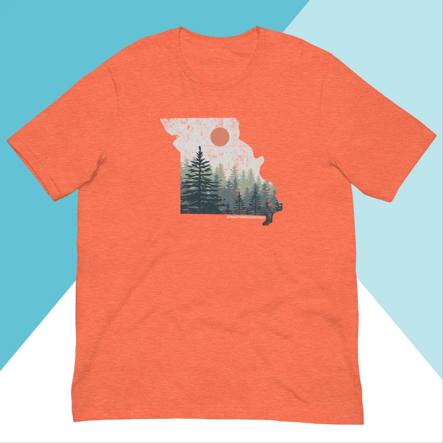 Missouri Distressed Pine Trees Unisex Shirt North Owl Apparel