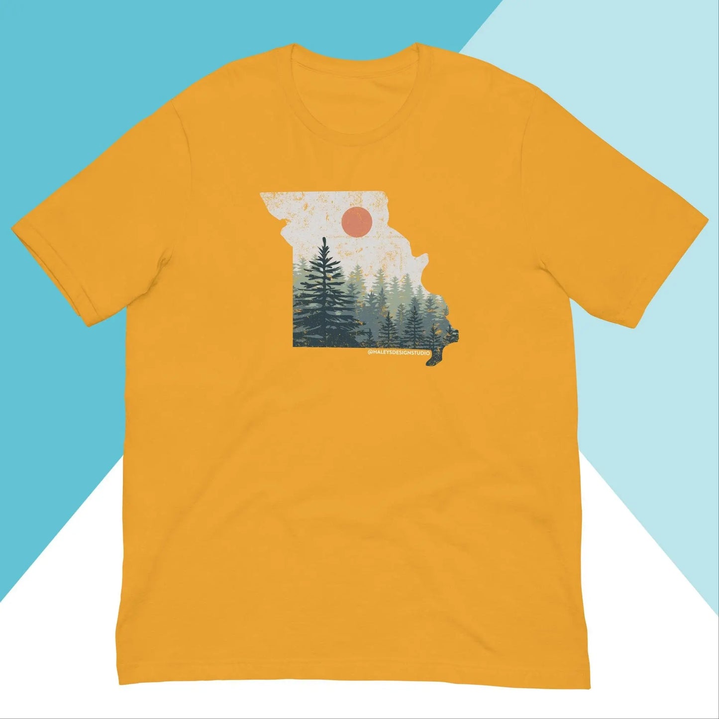 Missouri Distressed Pine Trees Unisex Shirt North Owl Apparel