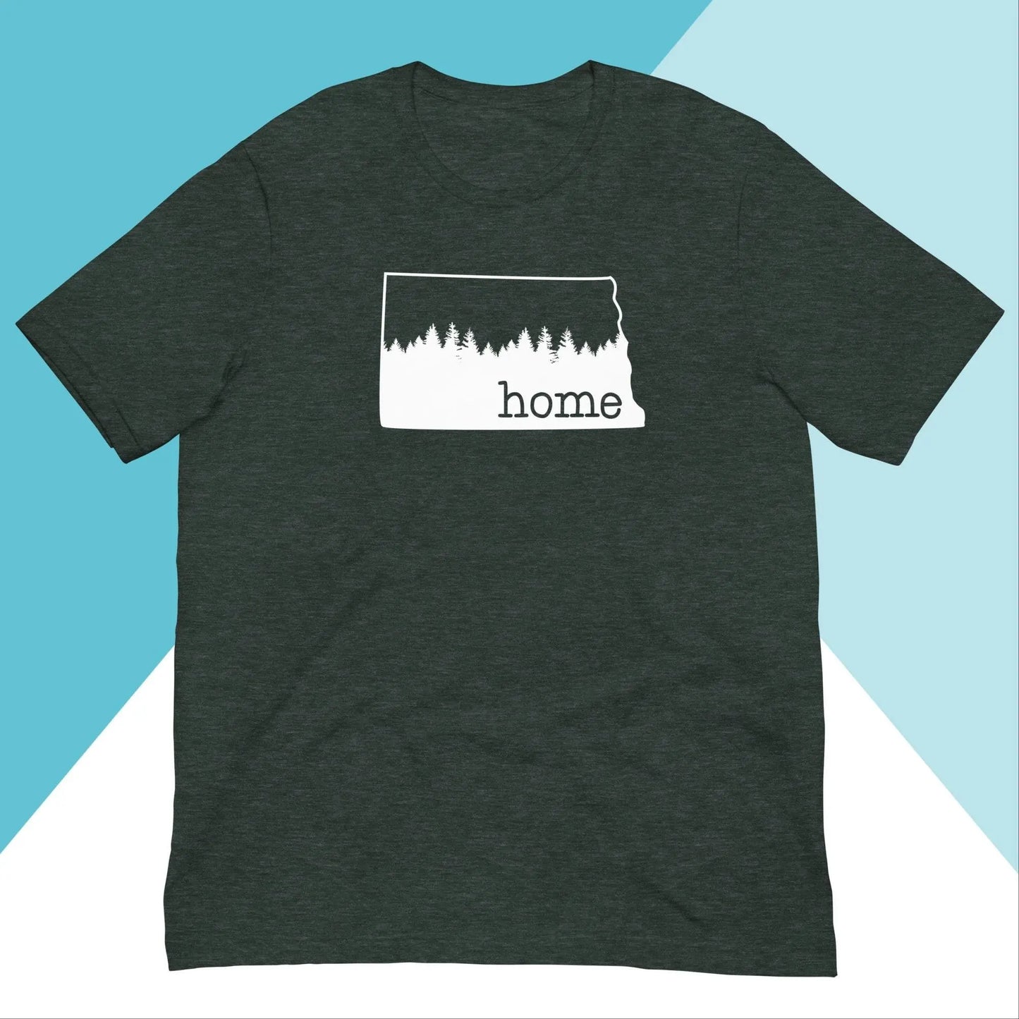 North Dakota Home Pine Trees Unisex Shirt North Owl Apparel